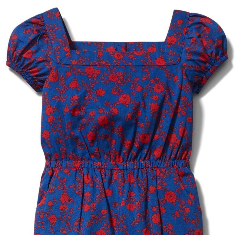 Floral Puff Sleeve Jumpsuit image number 1