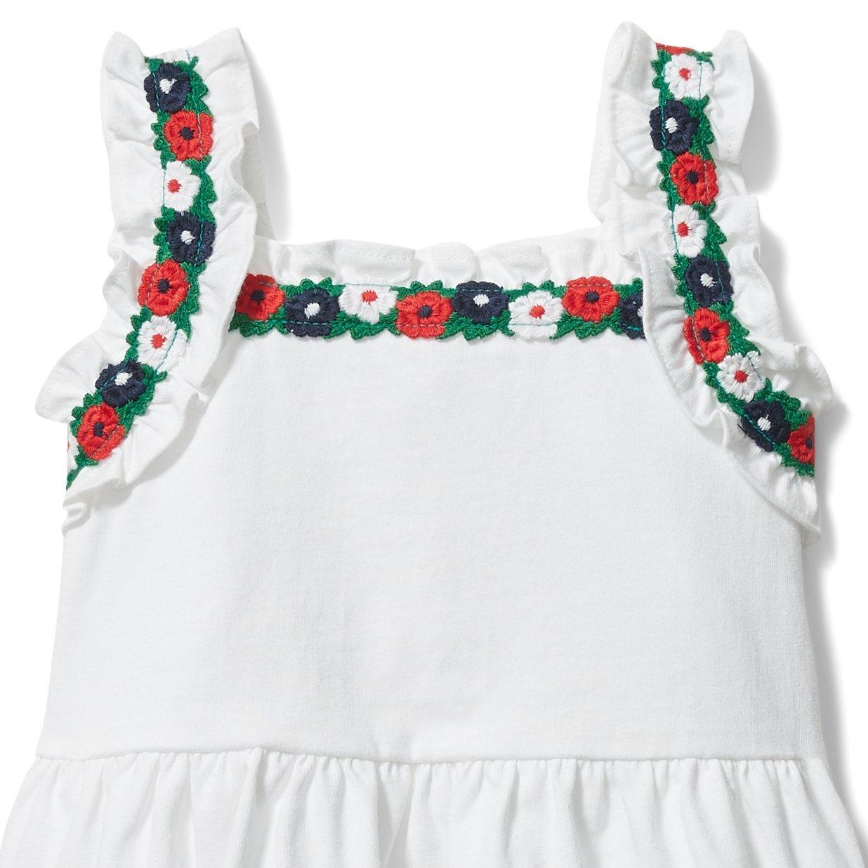 Crochet Floral Trim Peplum Top image number 1