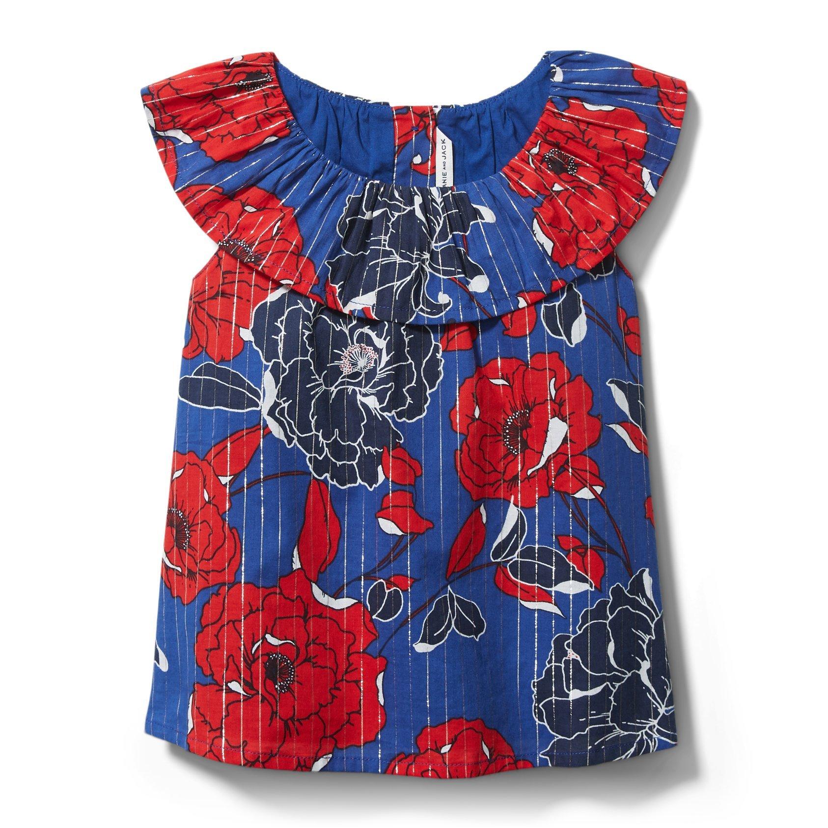 Floral Lurex Top
