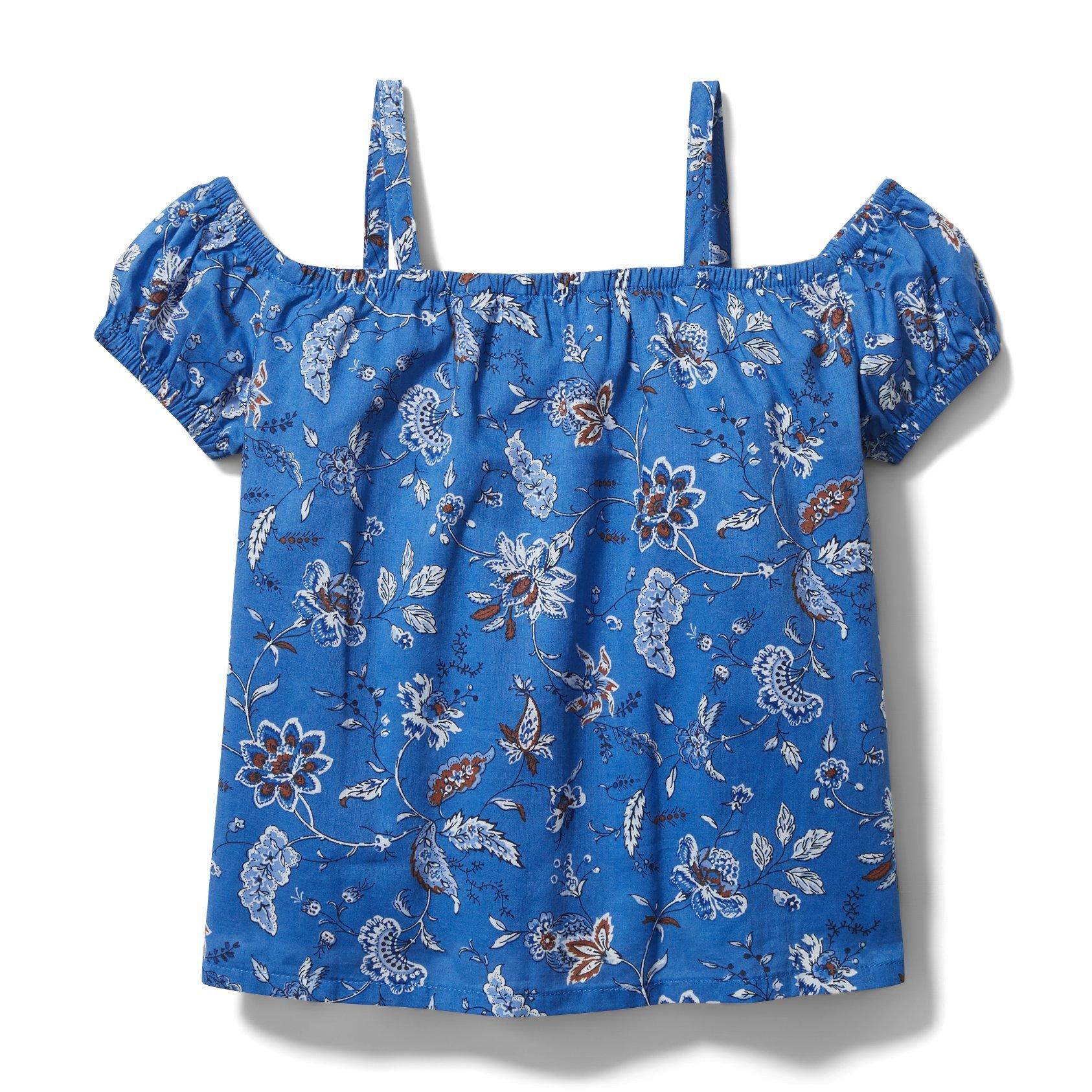 Paisley Floral Cold Shoulder Top image number 4