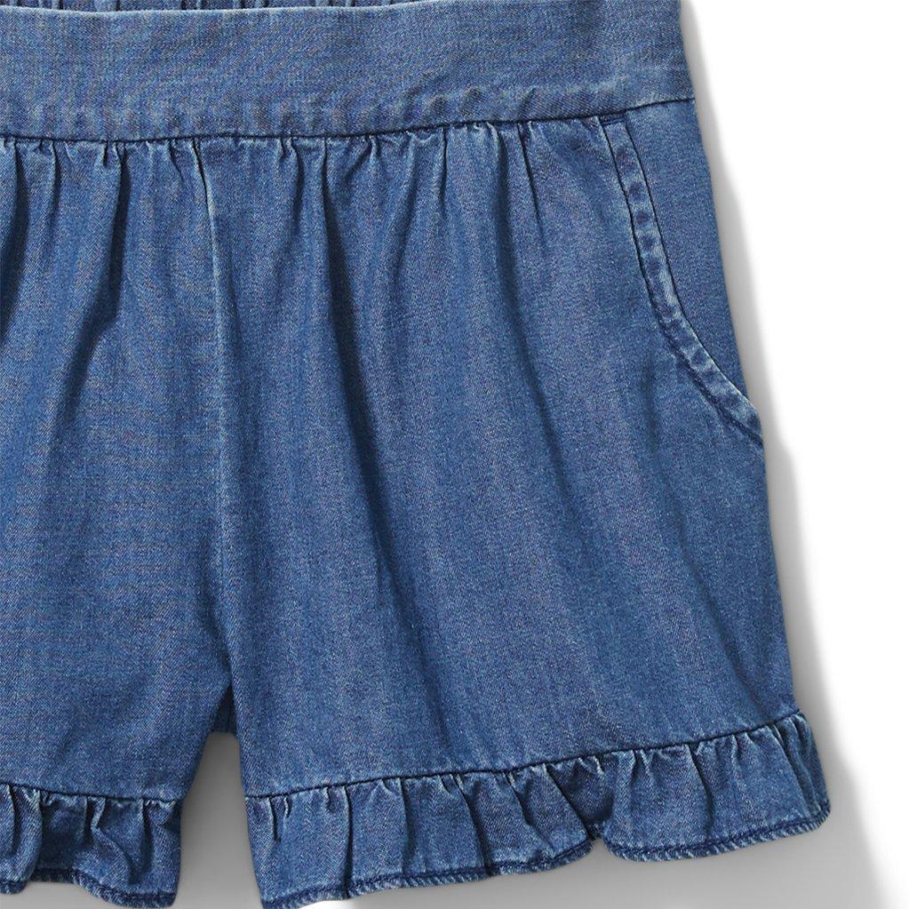 Ruffle Hem Chambray Short image number 1