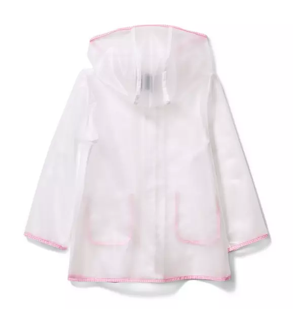 Hooded Translucent Raincoat image number 2