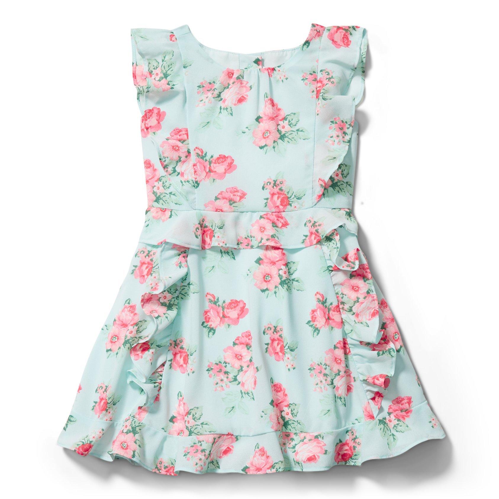 Rose Chiffon Ruffle Dress image number 0