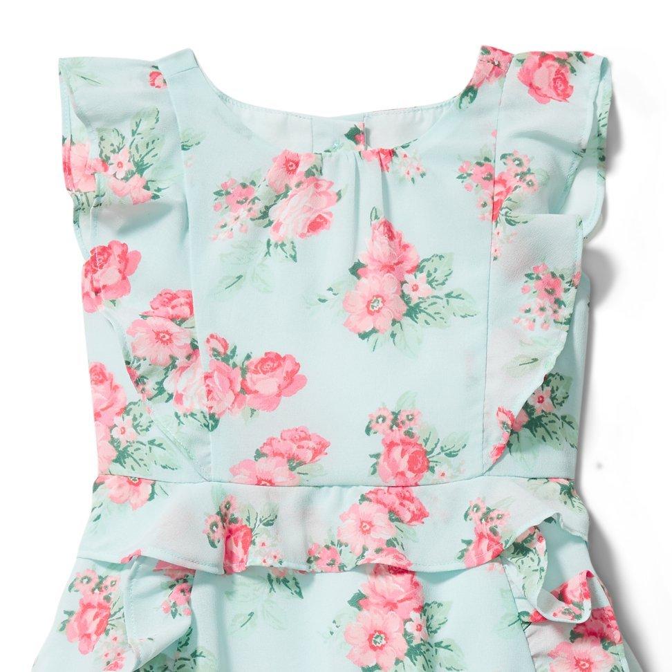 Rose Chiffon Ruffle Dress image number 1