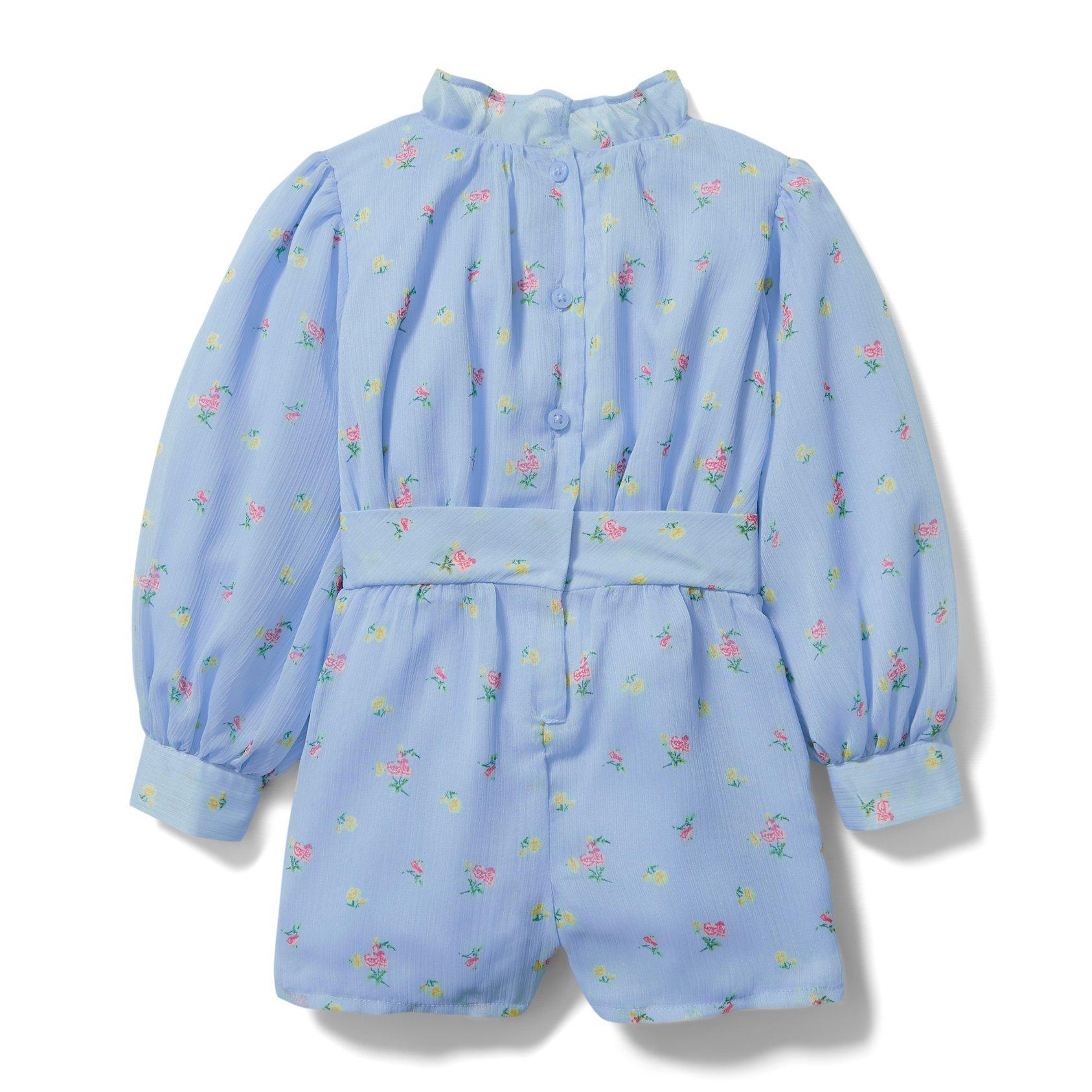 Ditsy Floral Bow Belt Romper image number 3