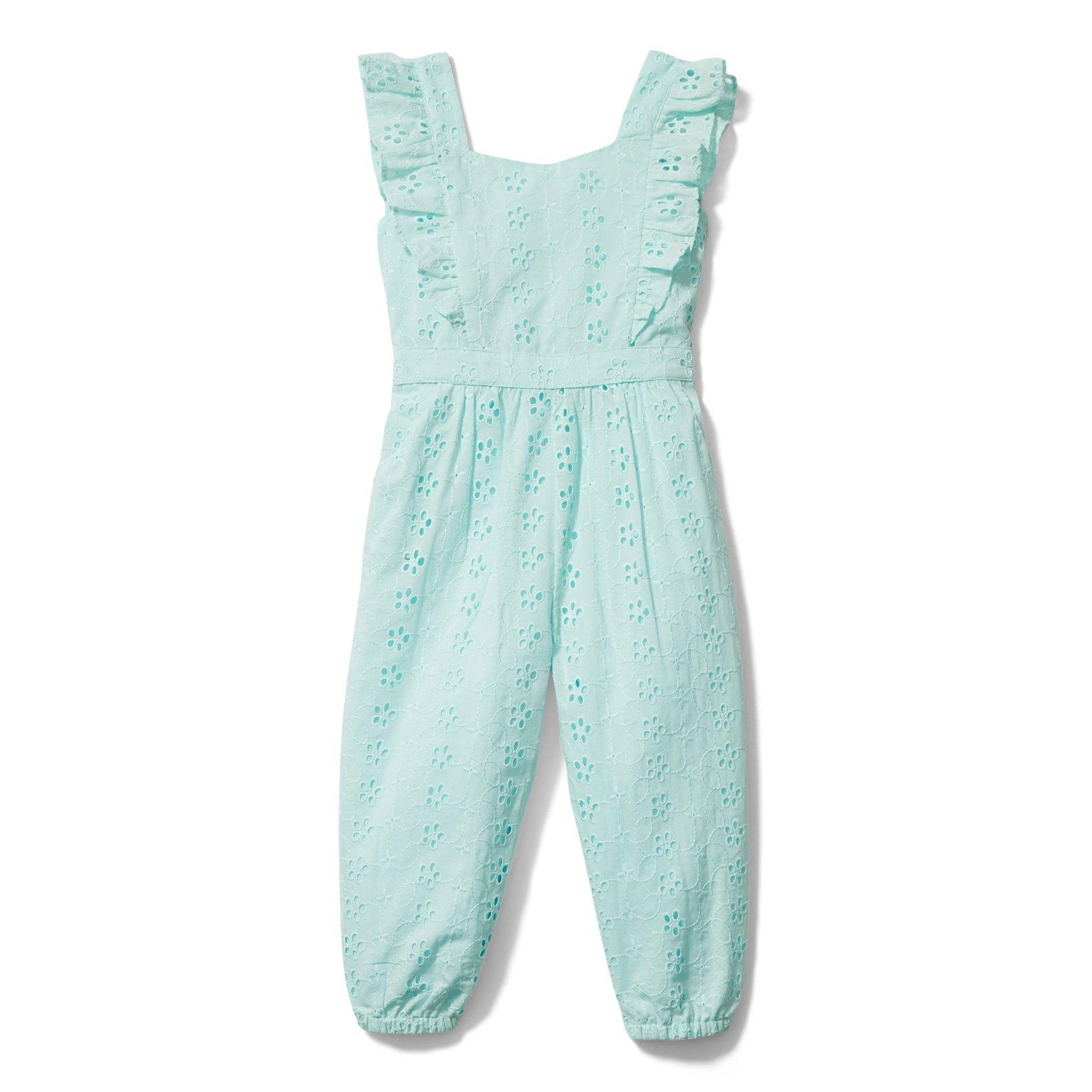Eyelet Ruffle Jumpsuit