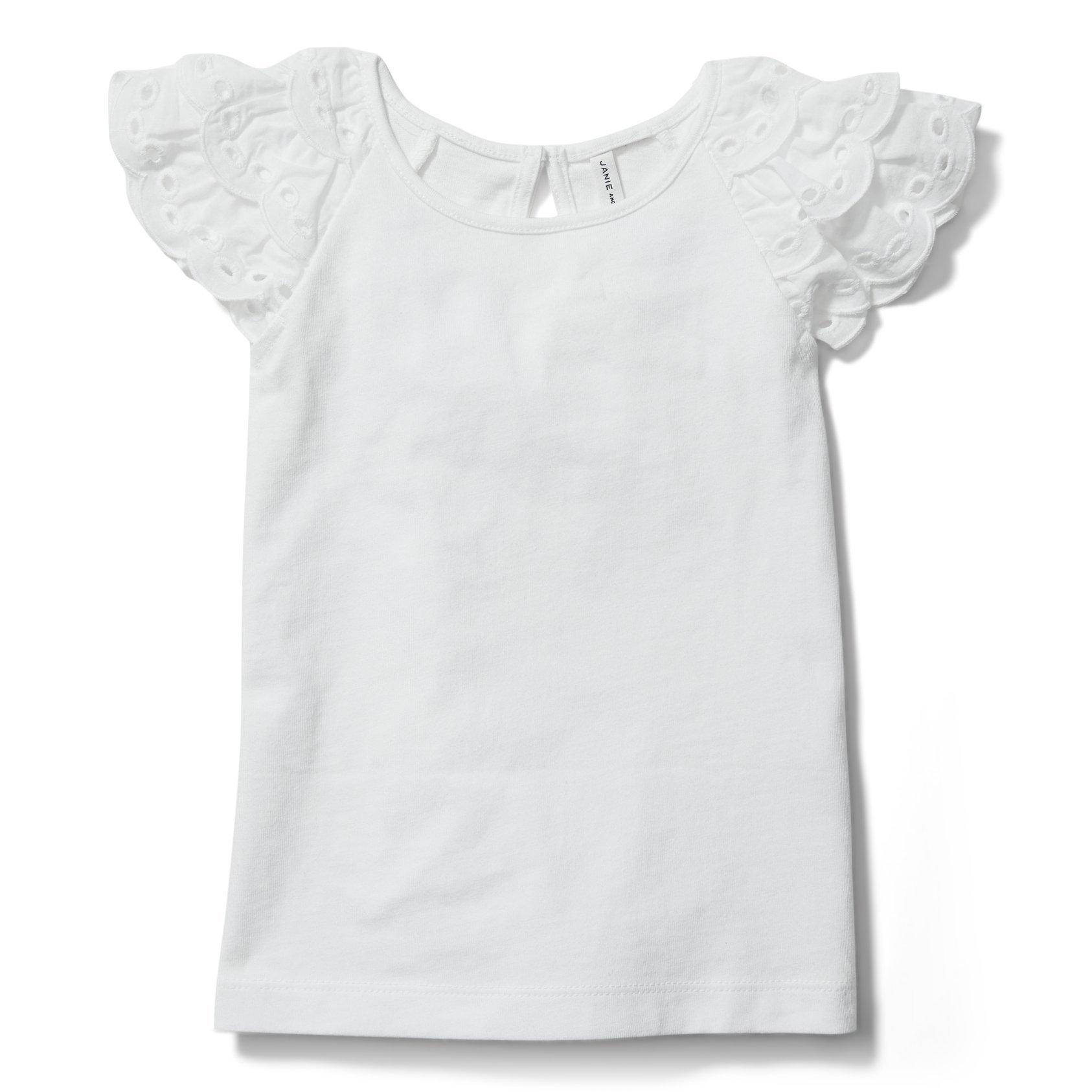 Tiered Eyelet Sleeve Top image number 0