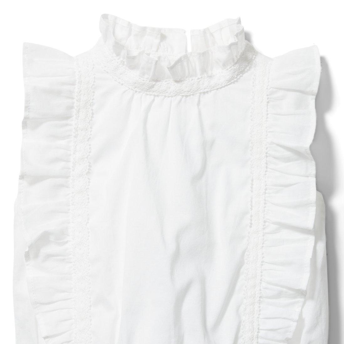 Crochet Ruffle Sleeve Top image number 2