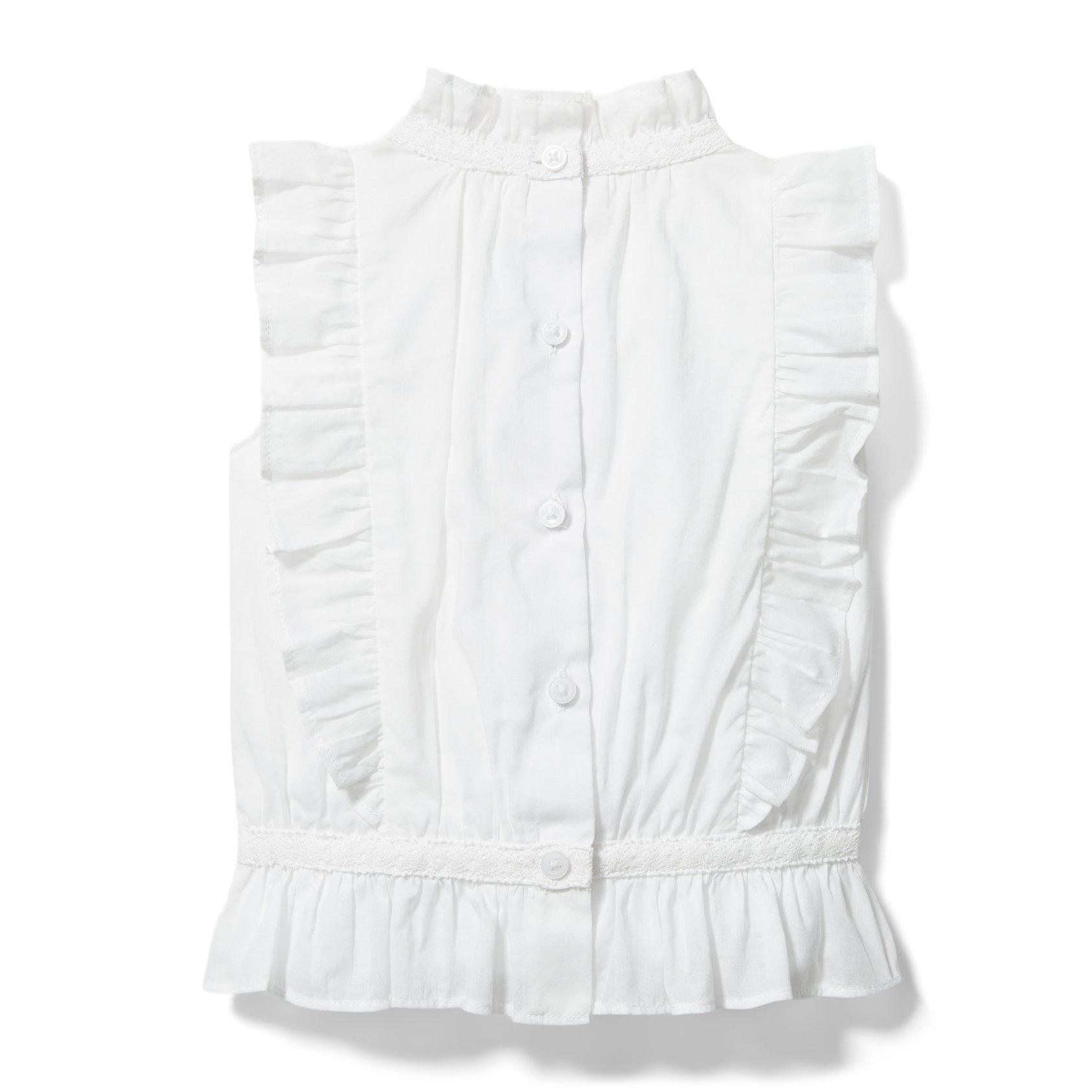 Crochet Ruffle Sleeve Top image number 3