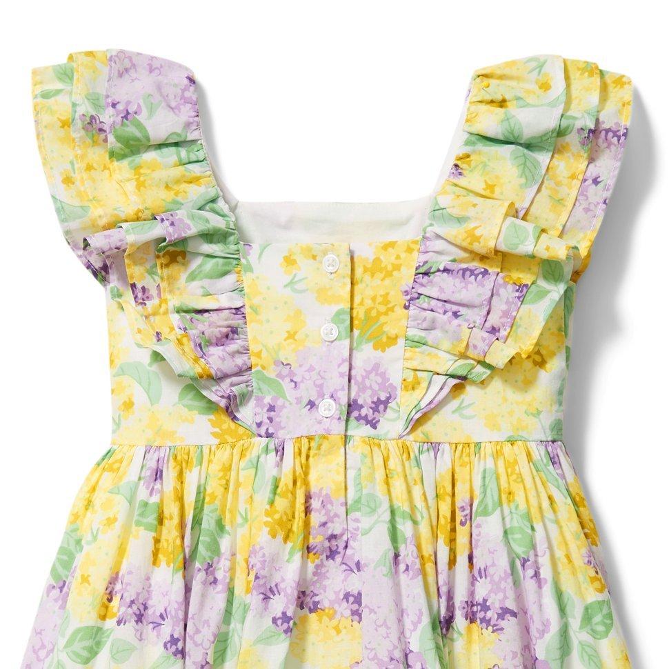 Floral Ruffle Sleeve Dress image number 1