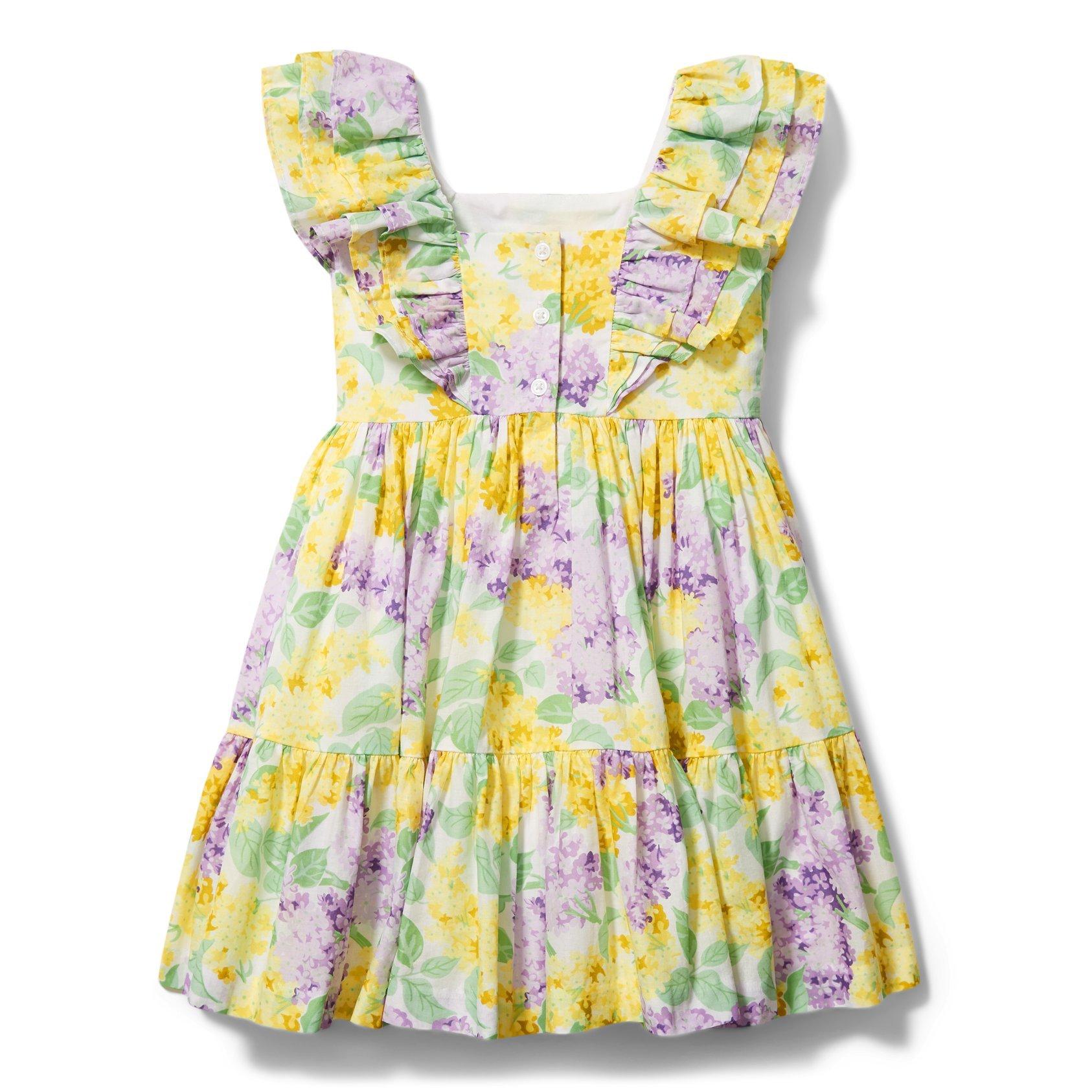 Floral Ruffle Sleeve Dress image number 3