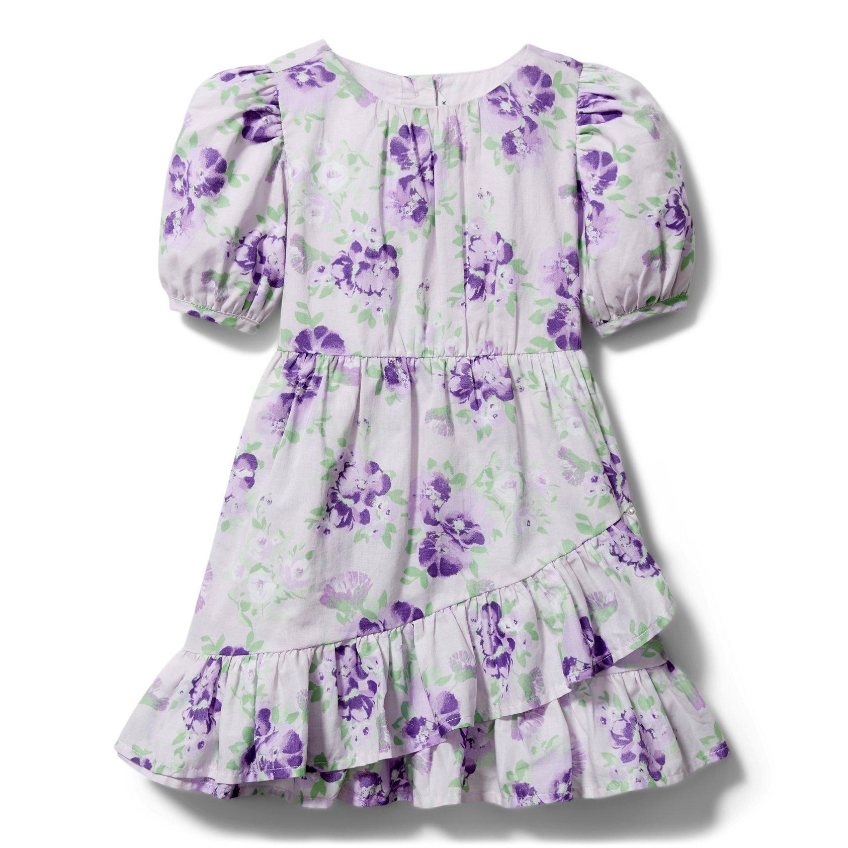 Floral Puff Sleeve Wrap Dress image number 0