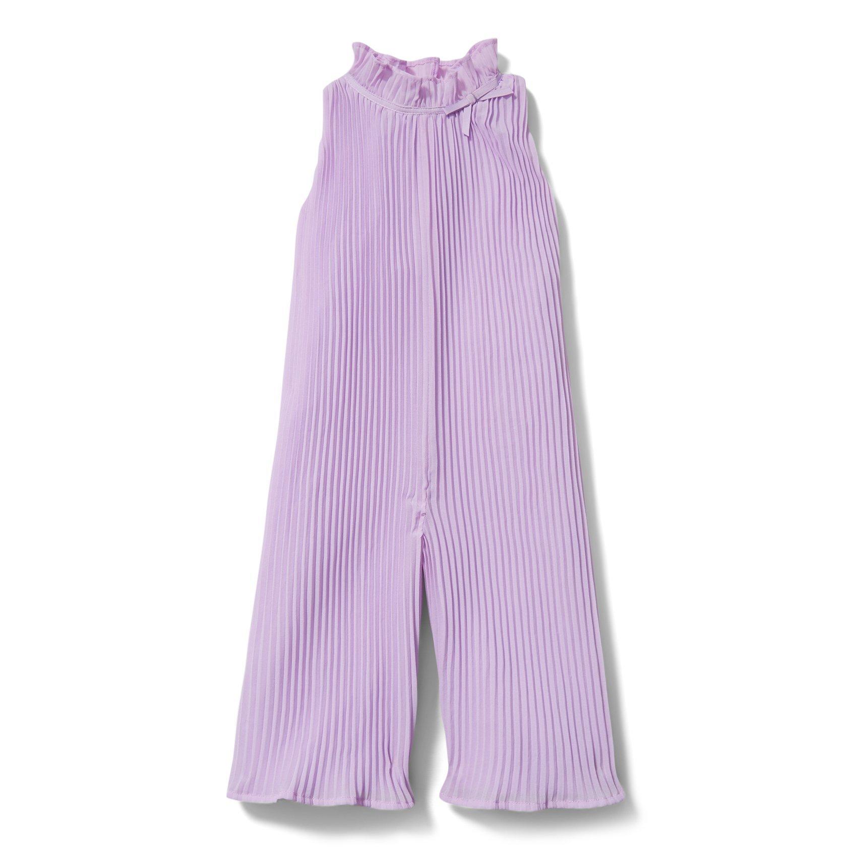 Girl Orchid Bloom Pleated Jumpsuit by Janie and Jack