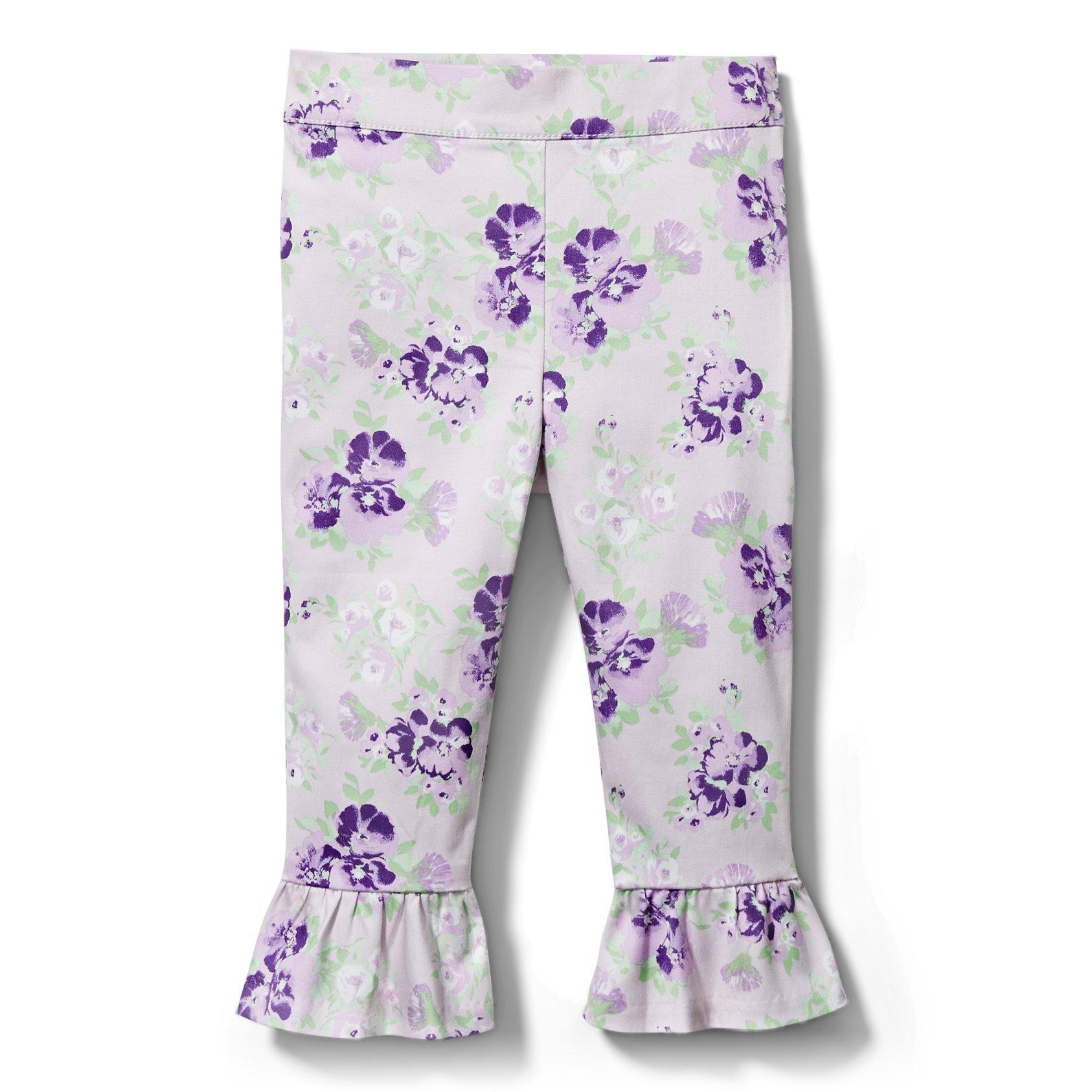 Floral Ruffle Cuff Pant image number 0