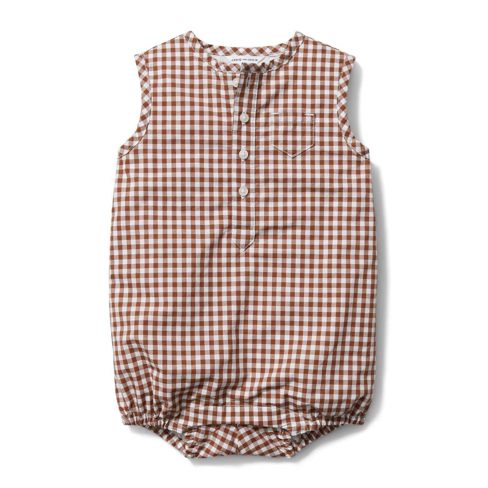Baby Gingham Romper image number 0