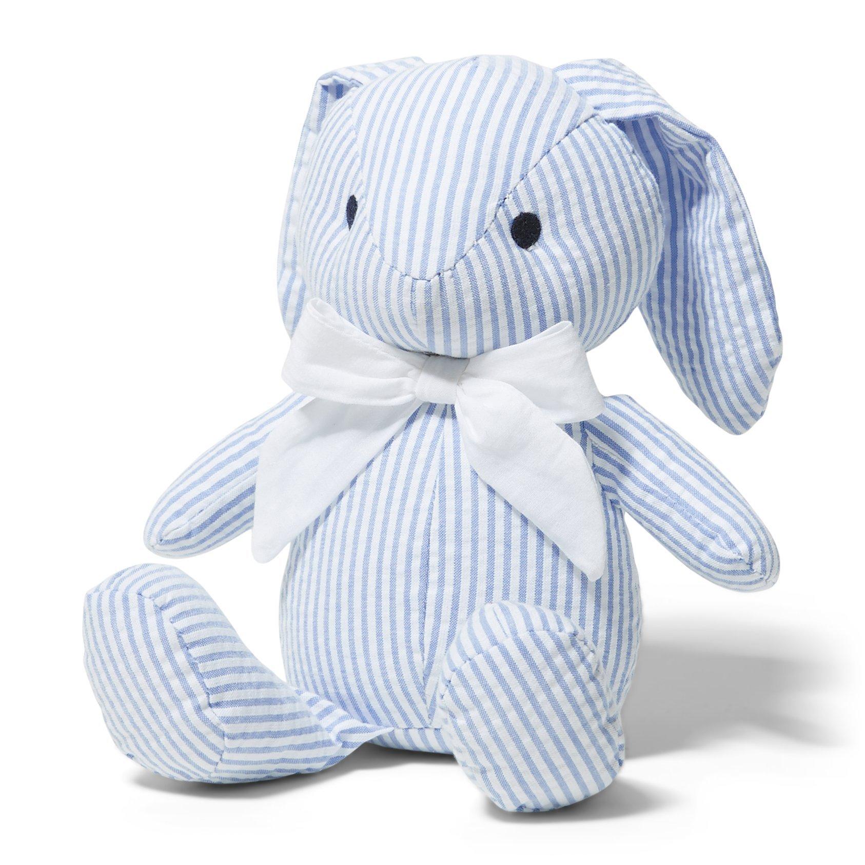 Baby Seersucker Bunny Plush image number 0