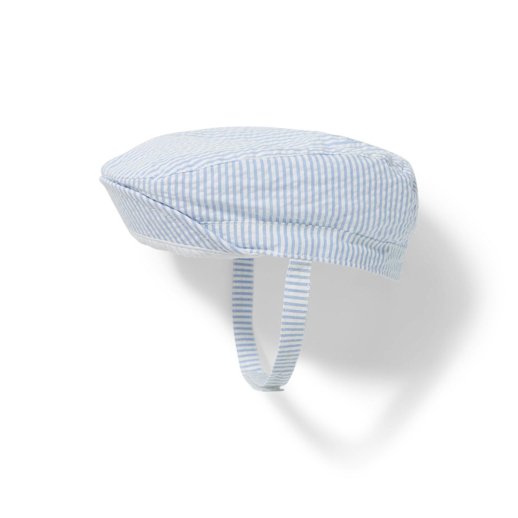 Baby Seersucker Newsboy Cap image number 1