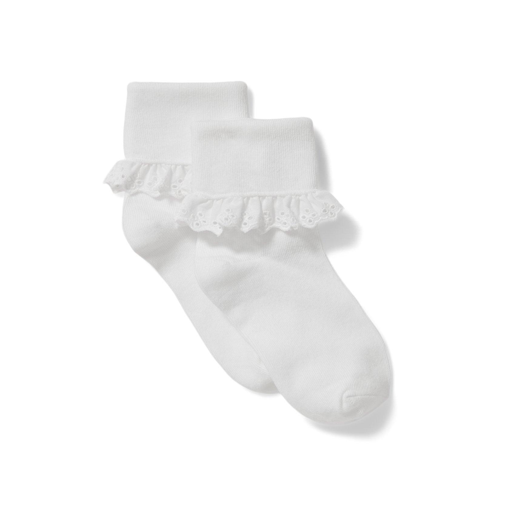 Eyelet Trim Sock image number 0