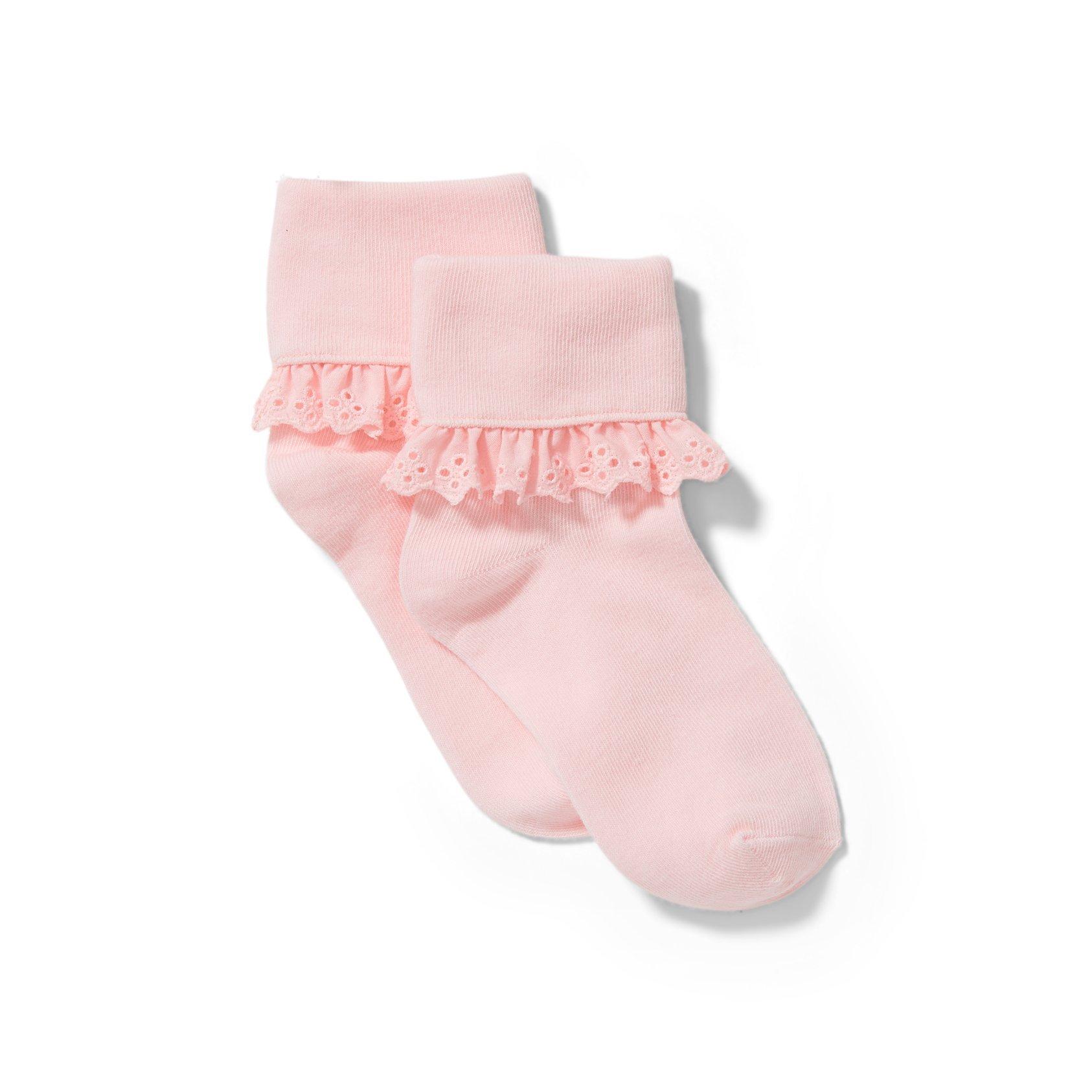 Eyelet Trim Sock image number 0