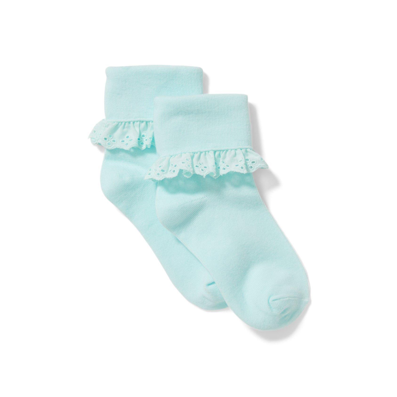 Eyelet Trim Sock image number 0