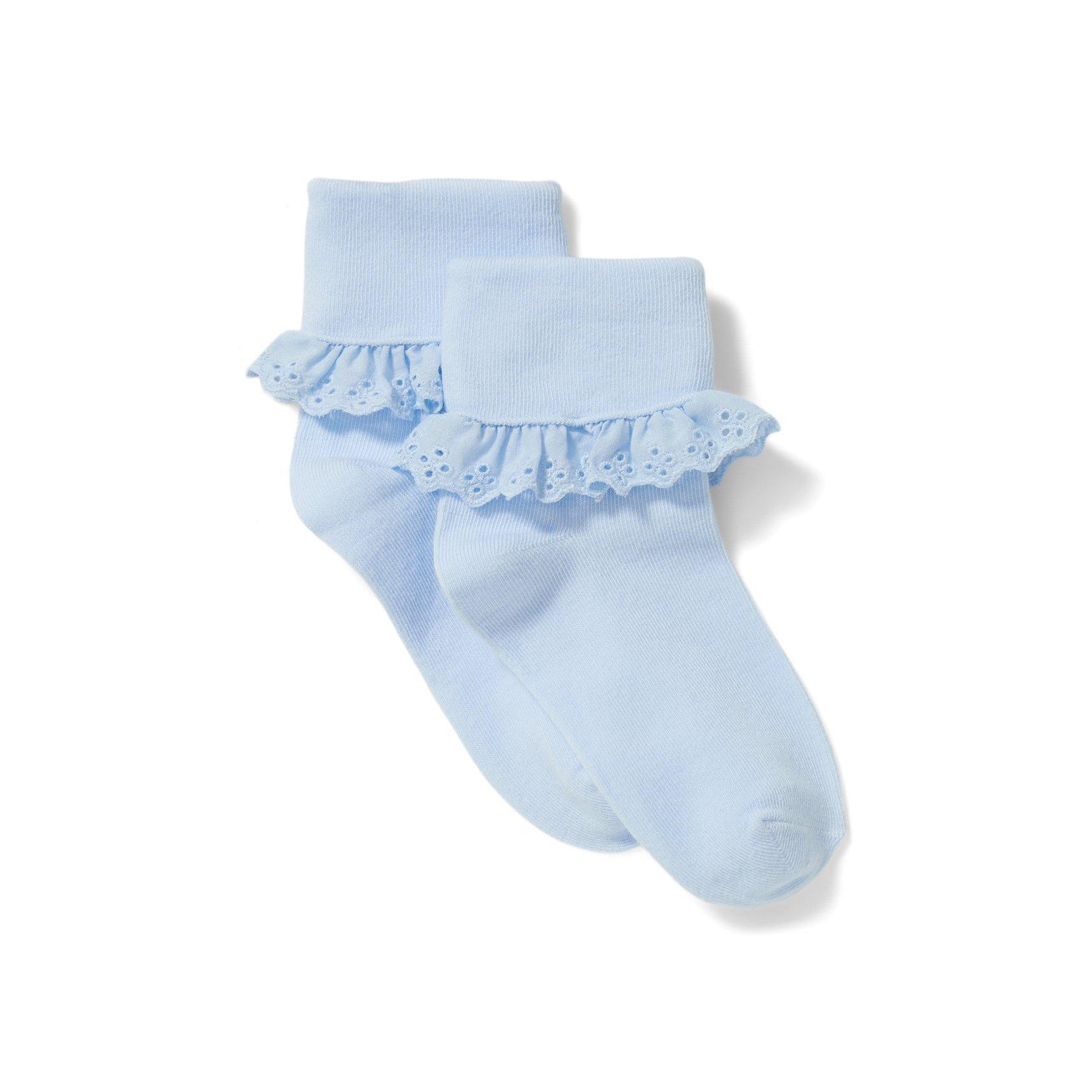 Eyelet Trim Sock image number 0