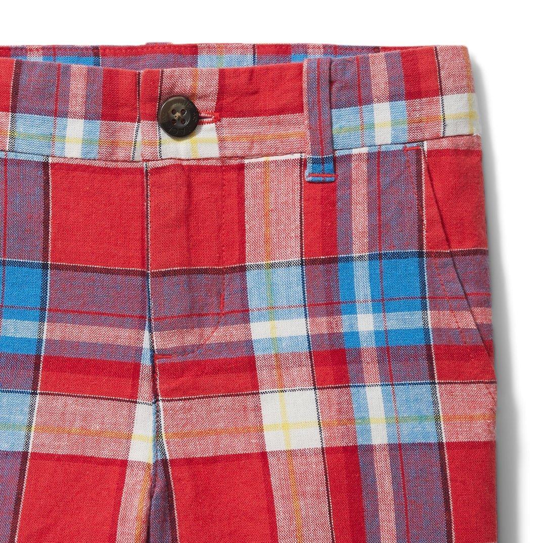 Plaid Linen Short image number 1