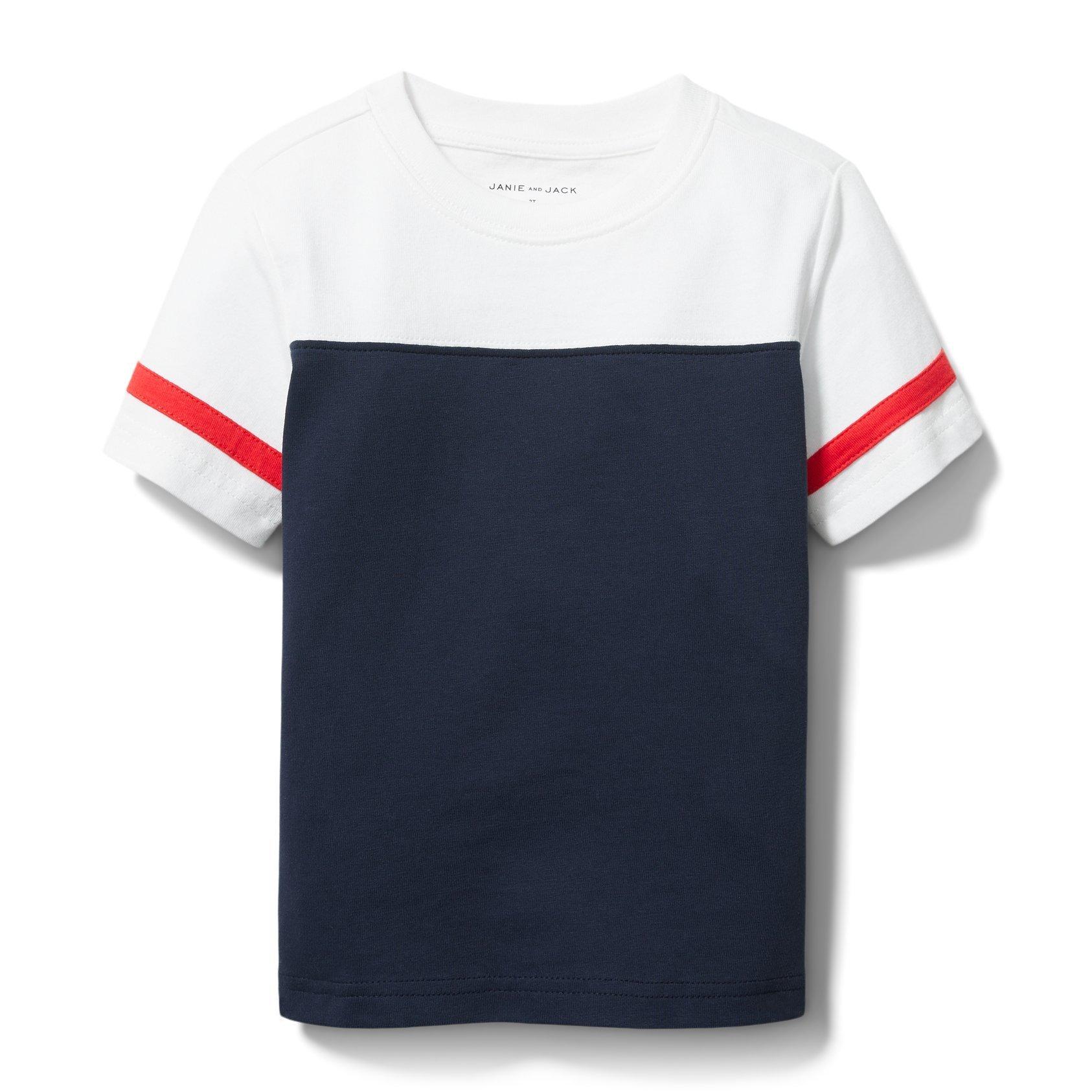 Colorblocked Stripe Tee image number 0