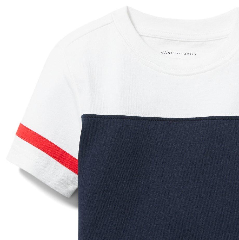 Colorblocked Stripe Tee image number 1