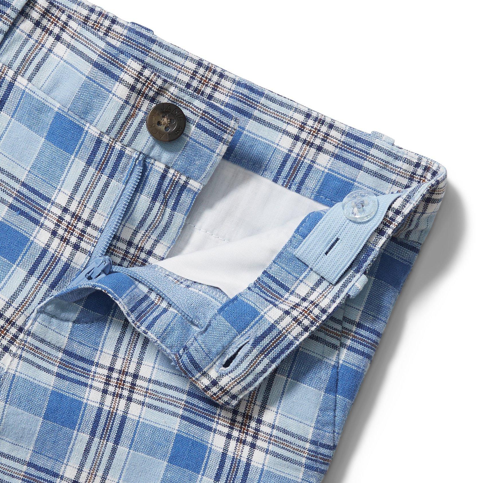 Plaid Linen Short image number 4