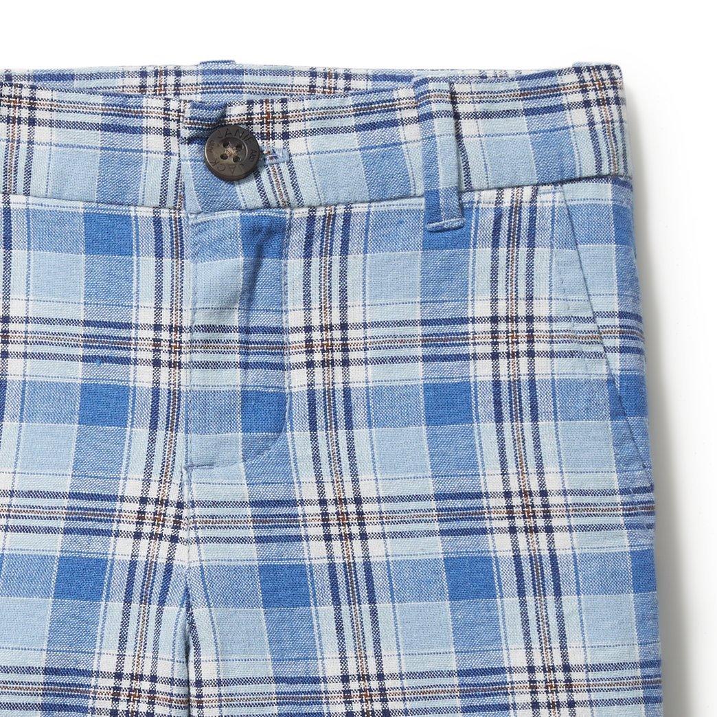 Plaid Linen Short image number 2