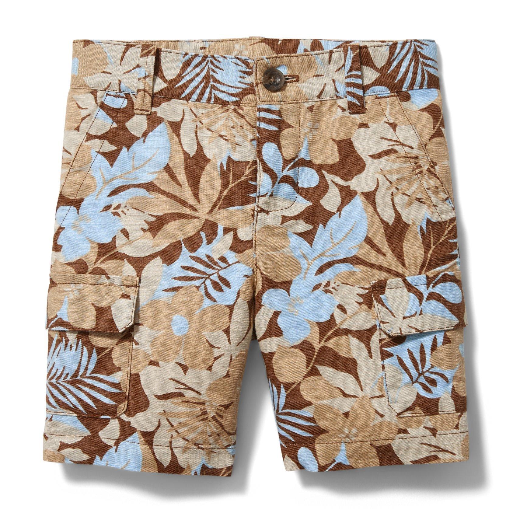 Floral Cargo Linen Short image number 0