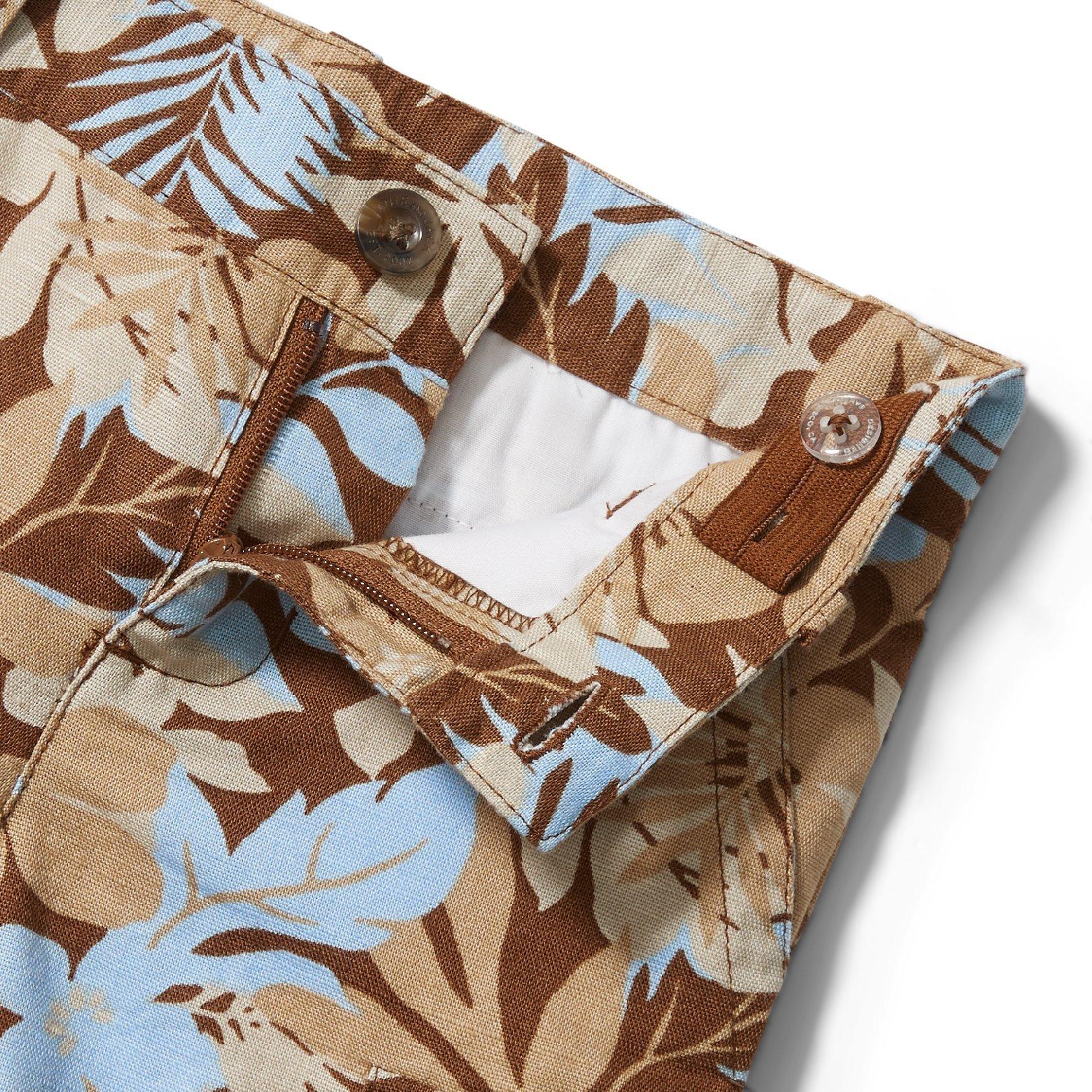 Floral Cargo Linen Short image number 3