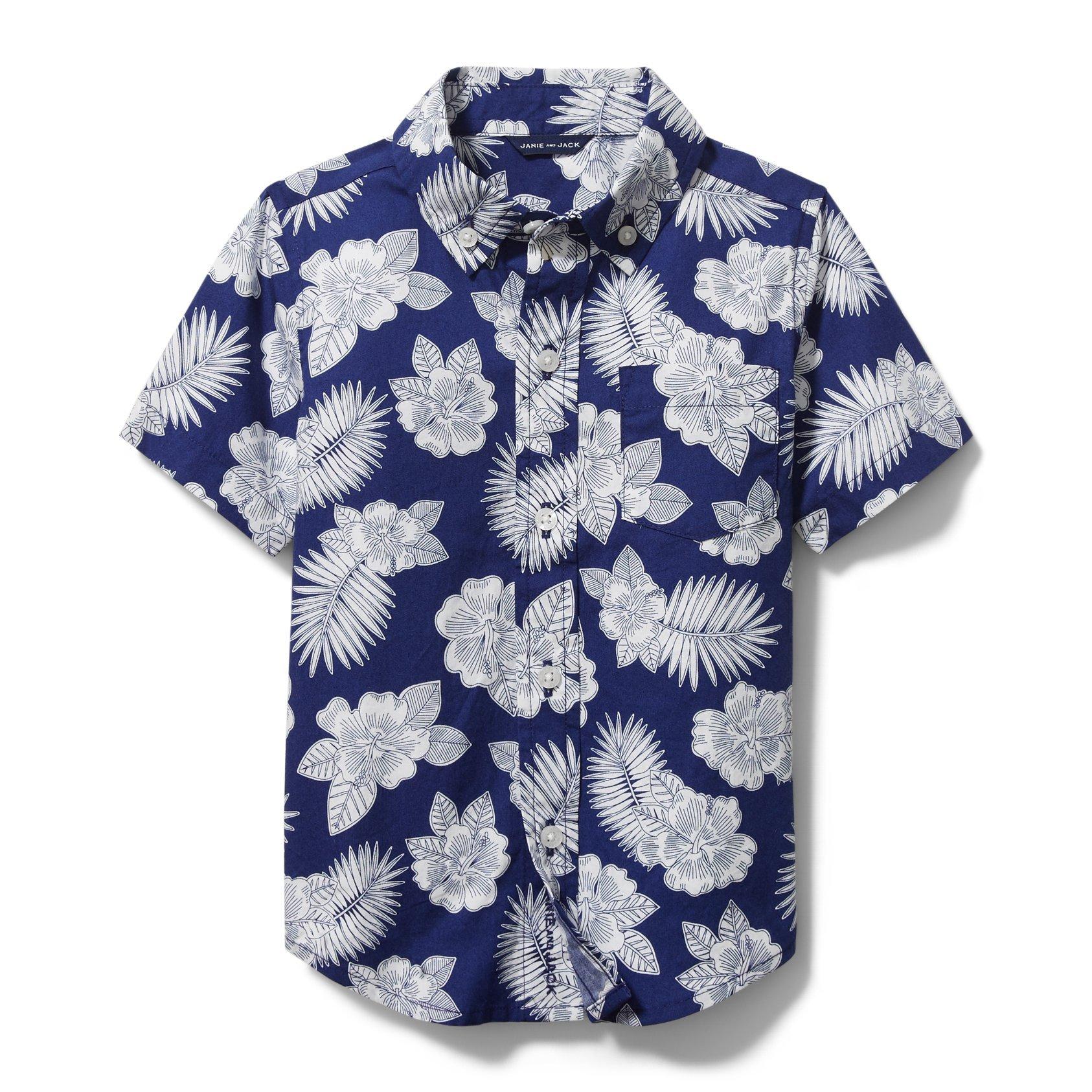 Tropical Floral Poplin Shirt image number 0