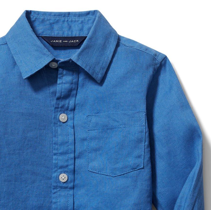 Linen Roll-Cuff Shirt image number 2