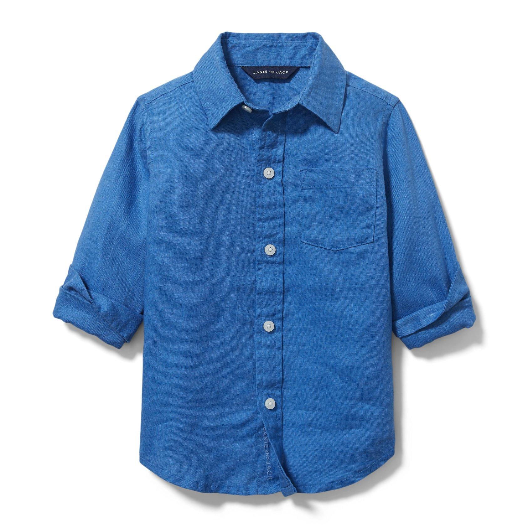 Linen Roll-Cuff Shirt image number 0