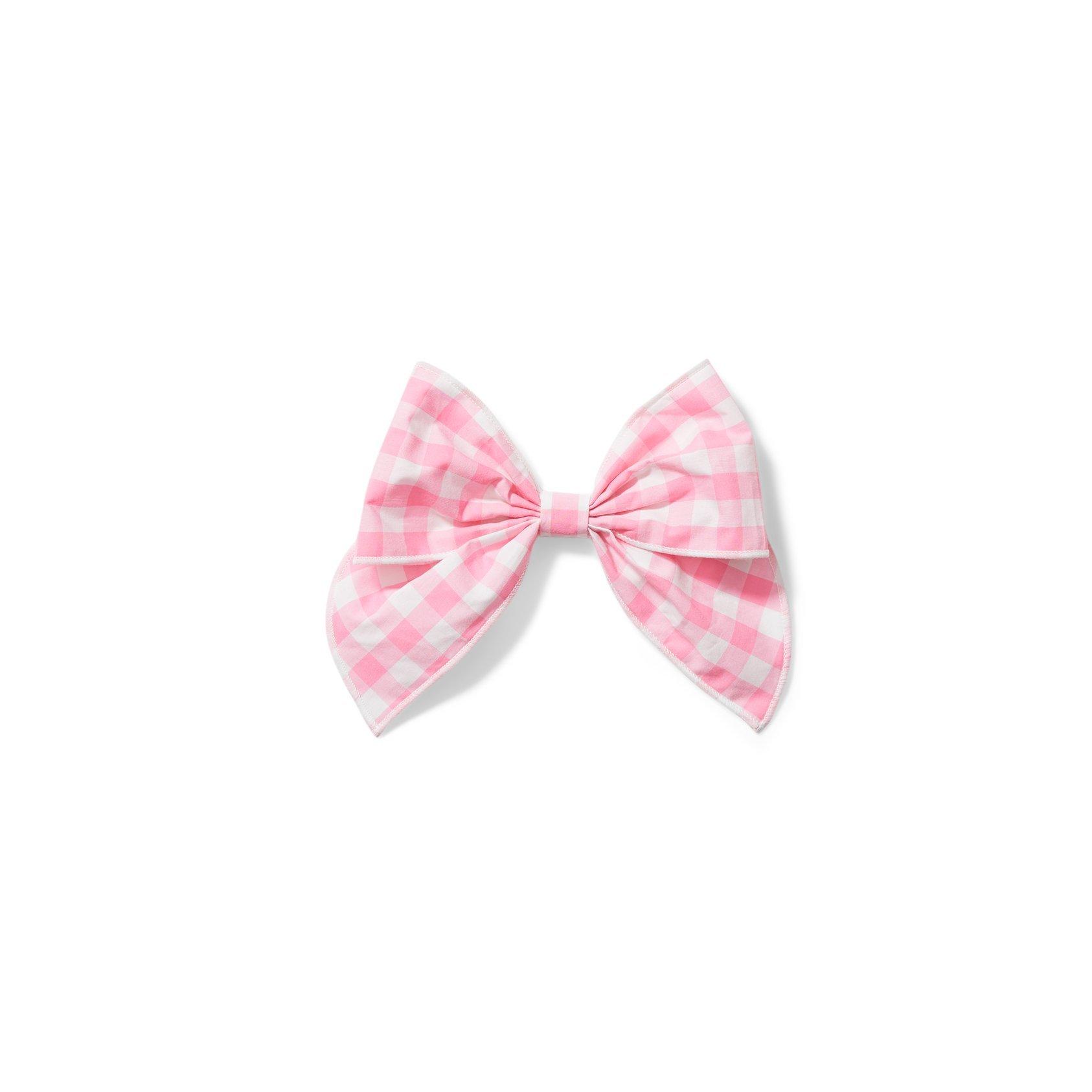 Gingham Bow Barrette