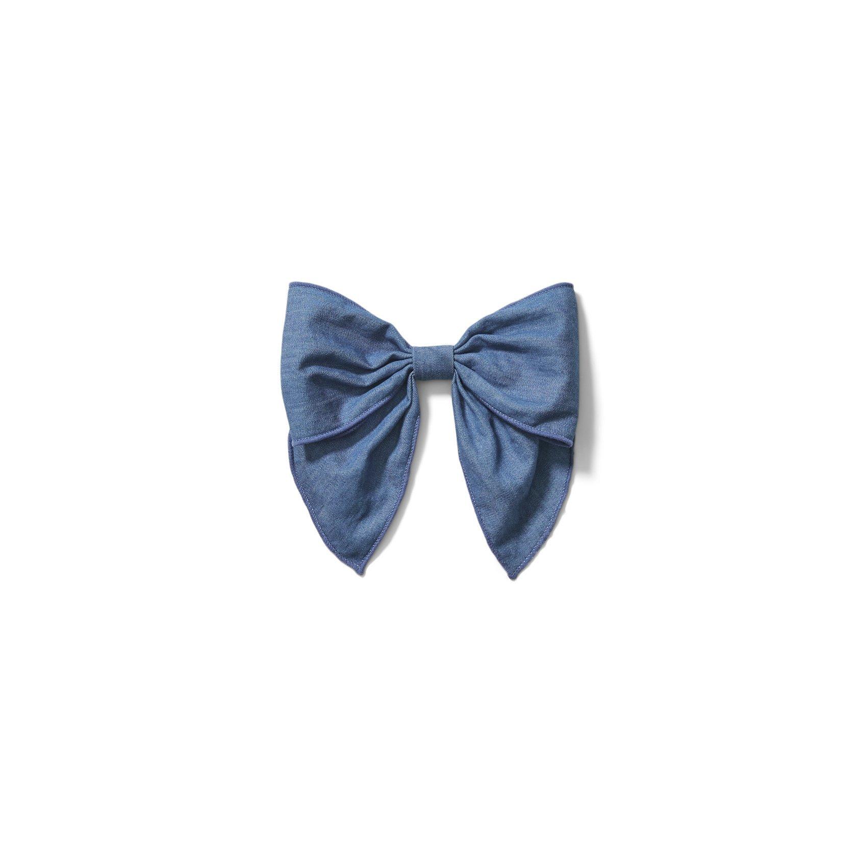 Chambray Bow Barrette image number 0