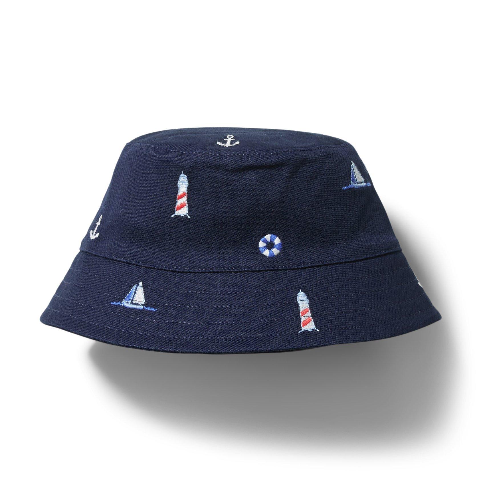Embroidered Nautical Bucket Hat image number 0
