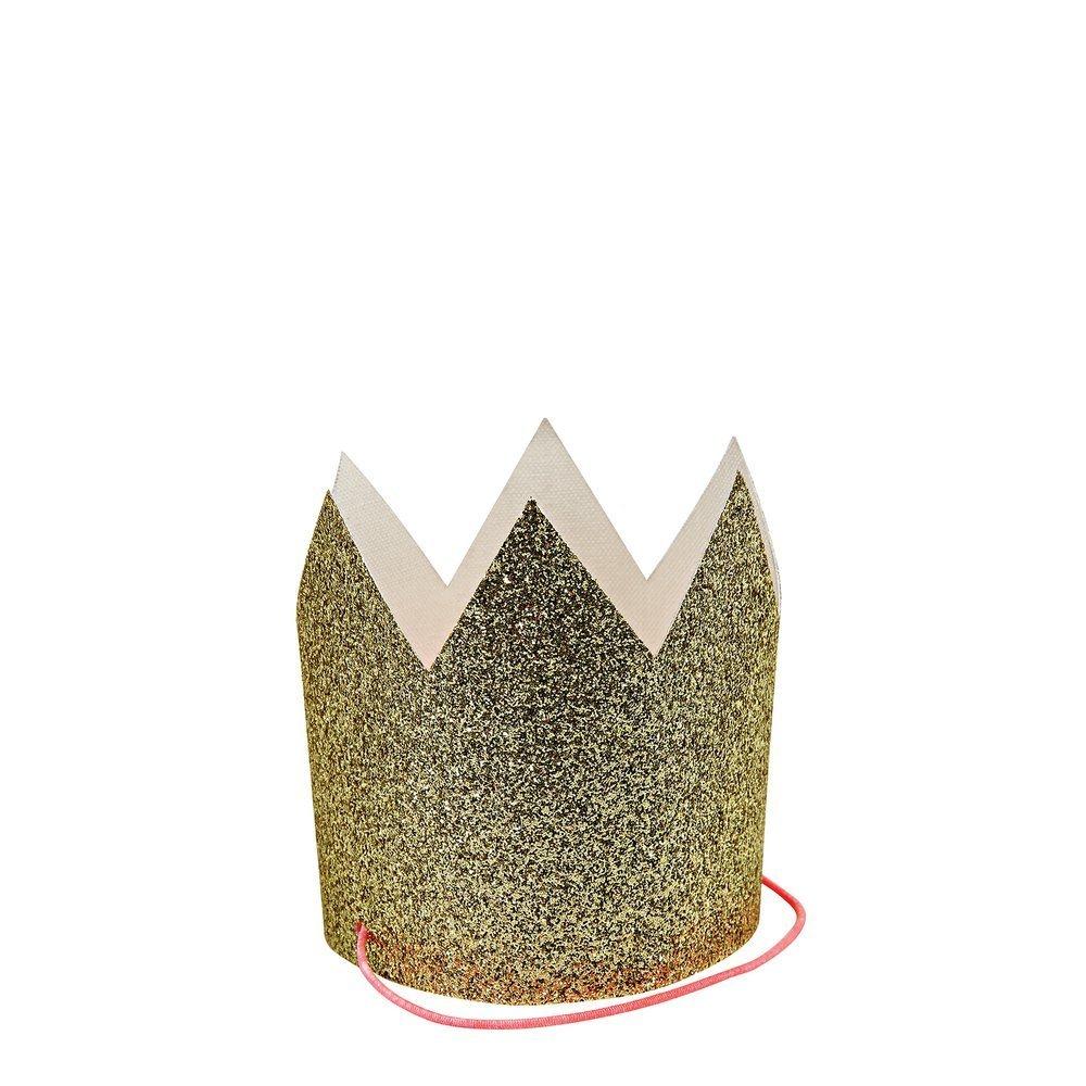 Meri Meri Gold Glitter Party Crown Set image number 0