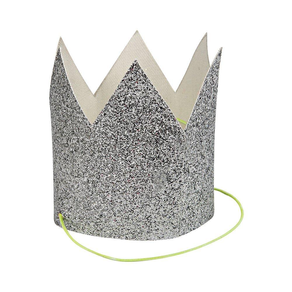 Meri Meri Silver Glitter Party Crown Set image number 0