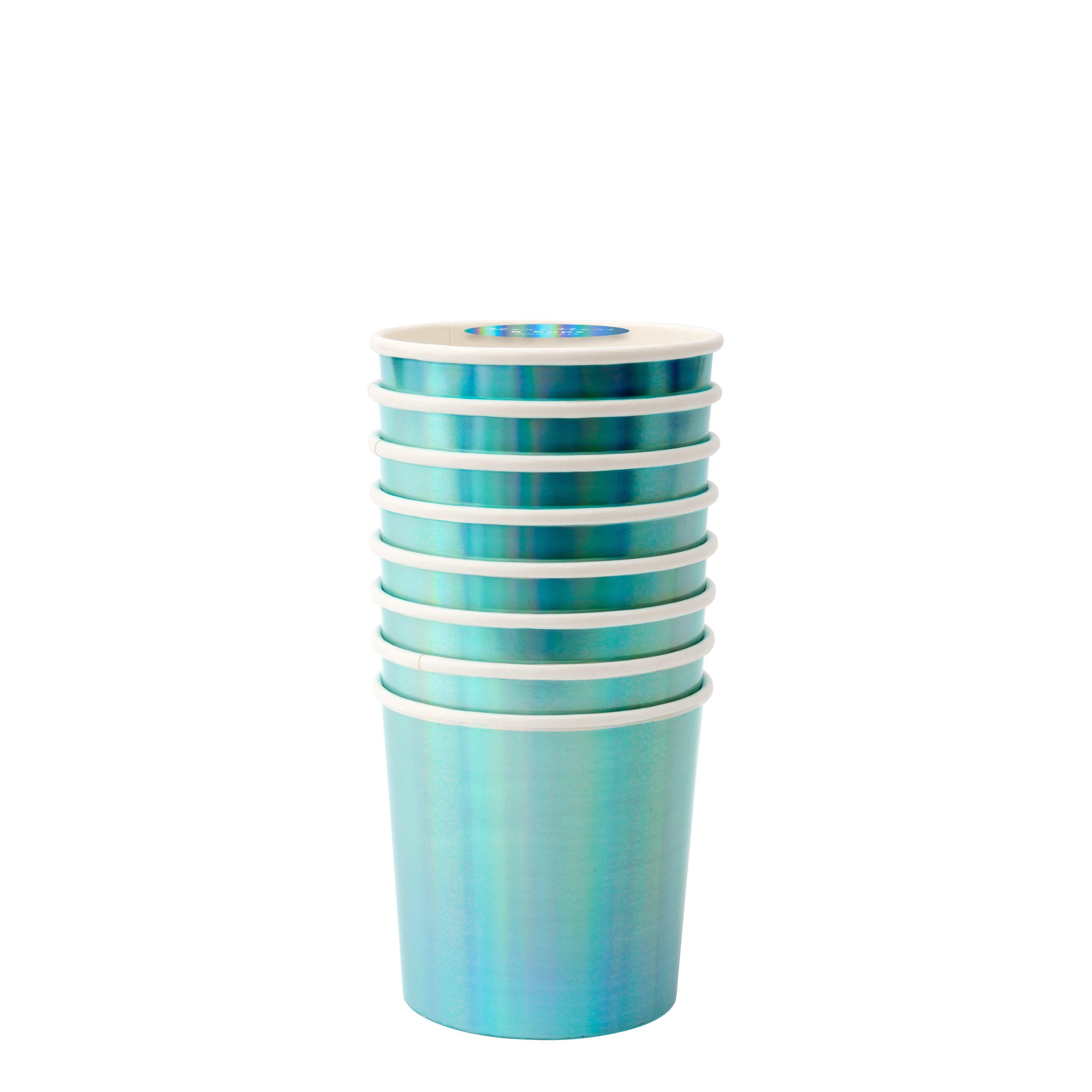 Meri Meri Holographic Blue Tumbler Cup Set  image number 0