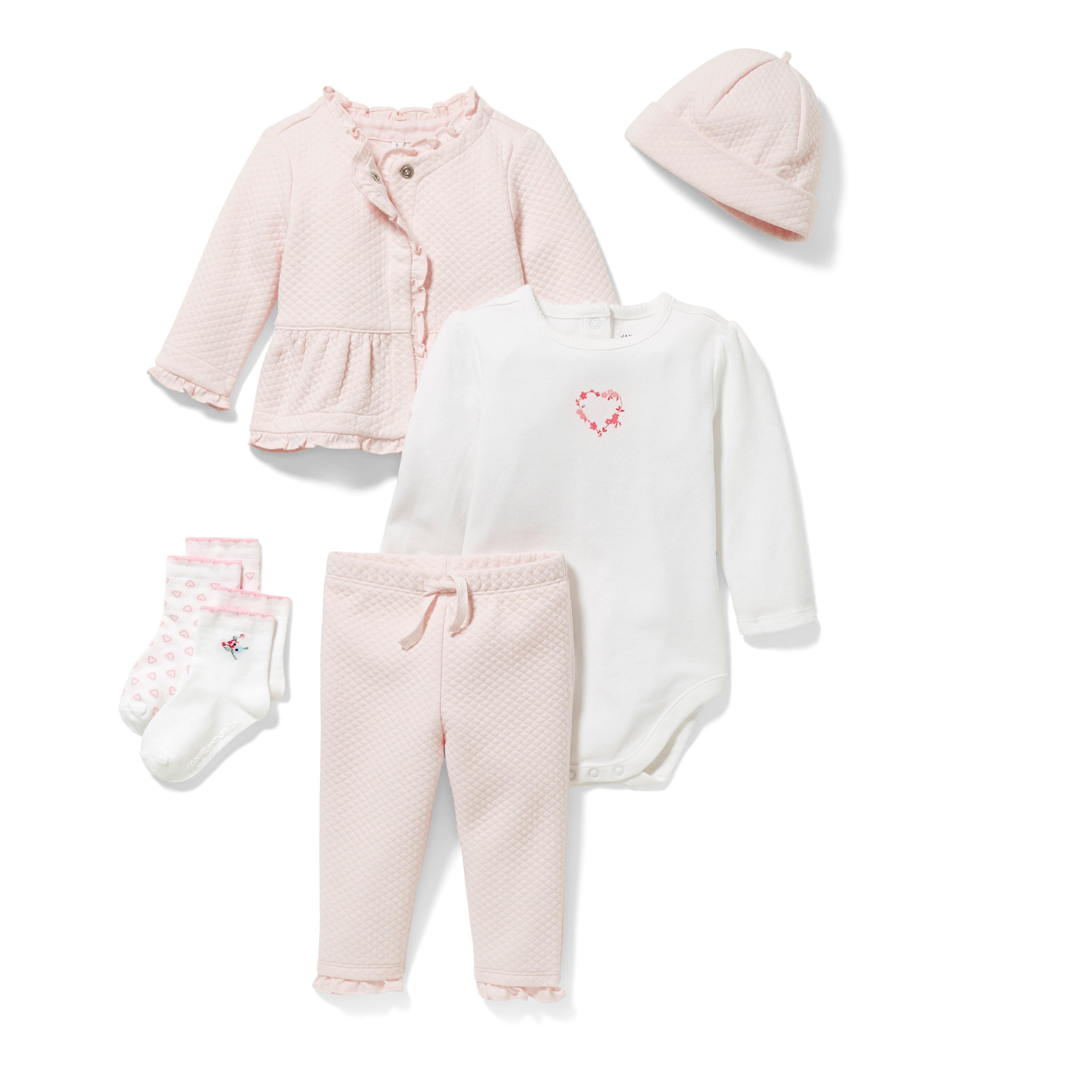 5-Piece Pink Quilted Box image number 0