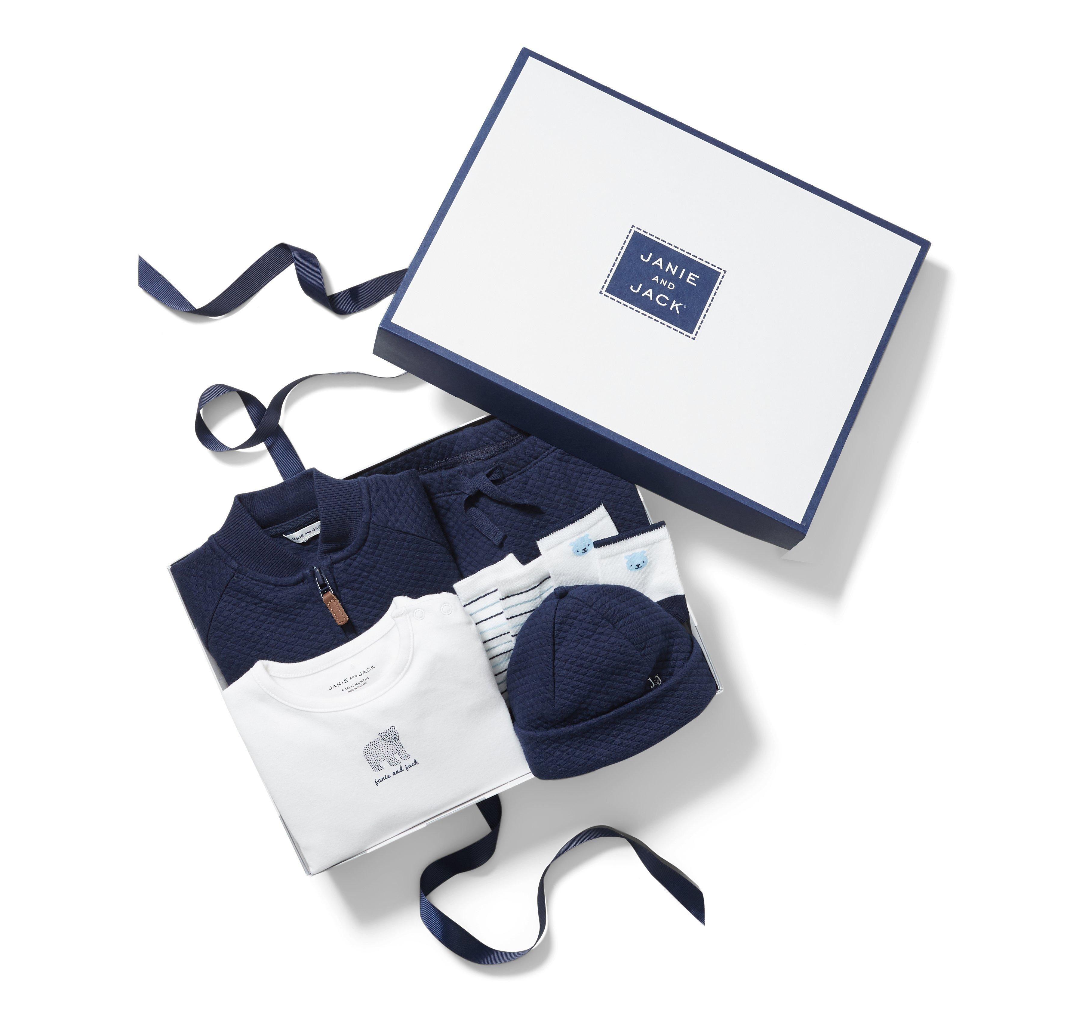 5-Piece Navy Quilted Box image number 1