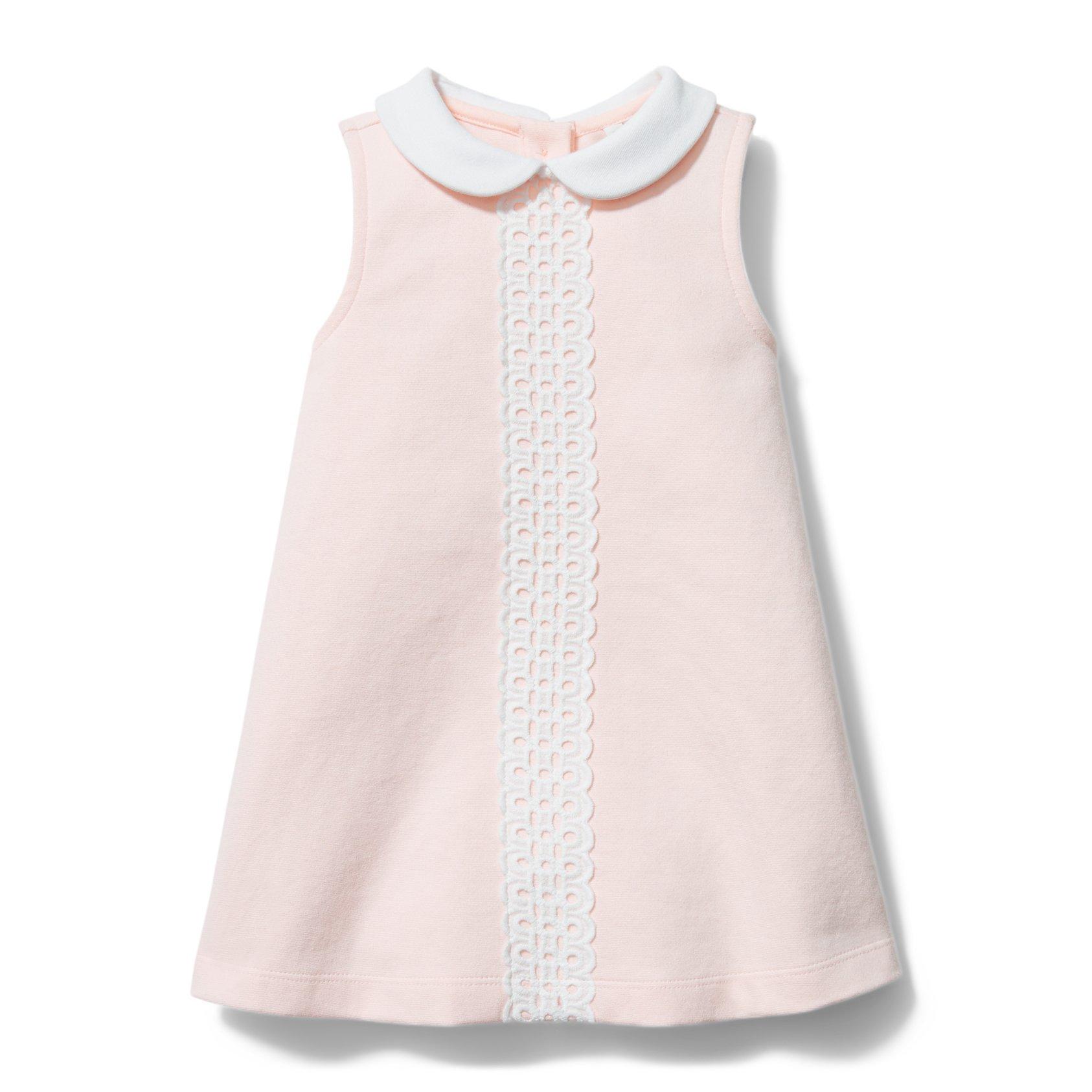 Baby Eyelet Trim Collared Dress image number 0