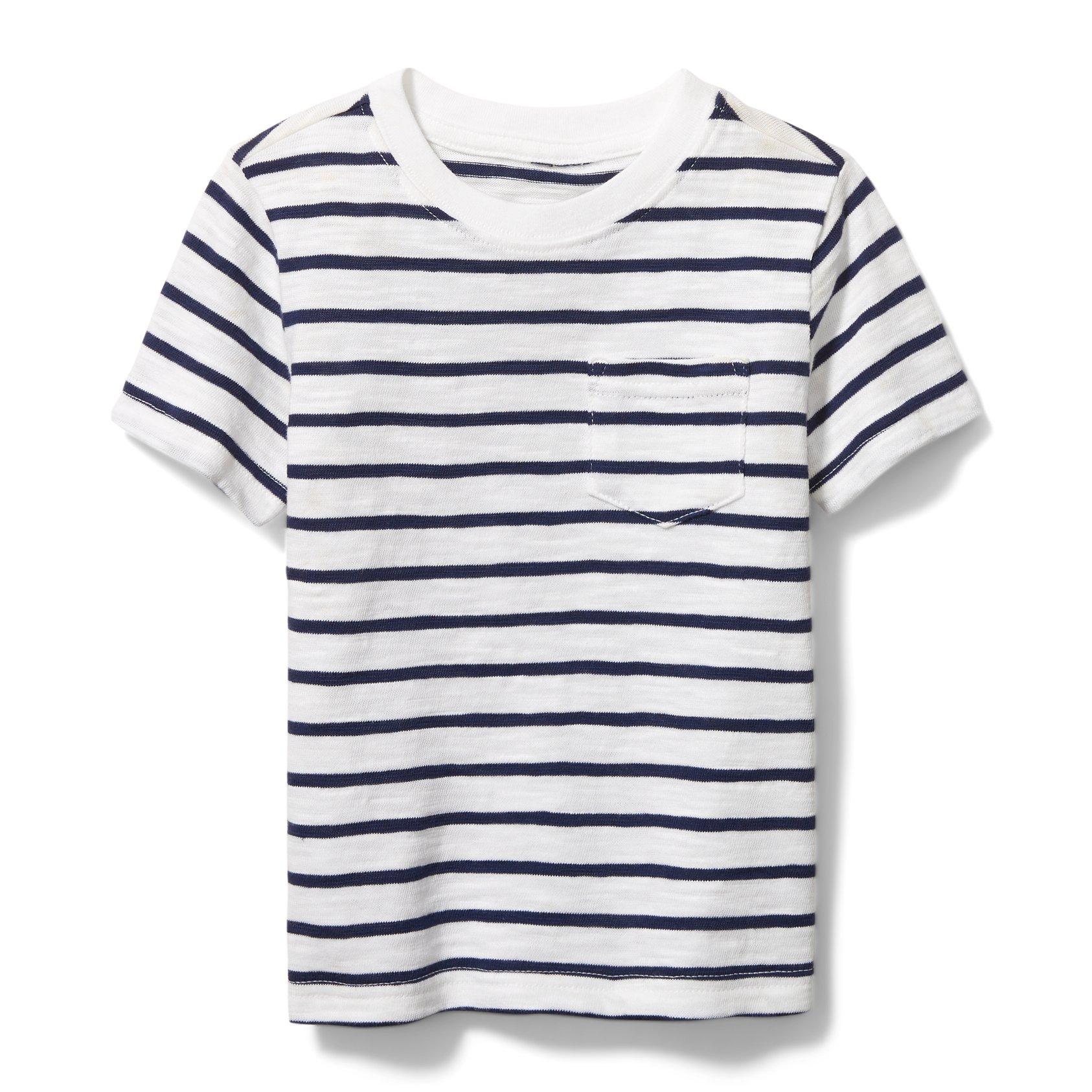 Striped Slub Pocket Tee image number 0