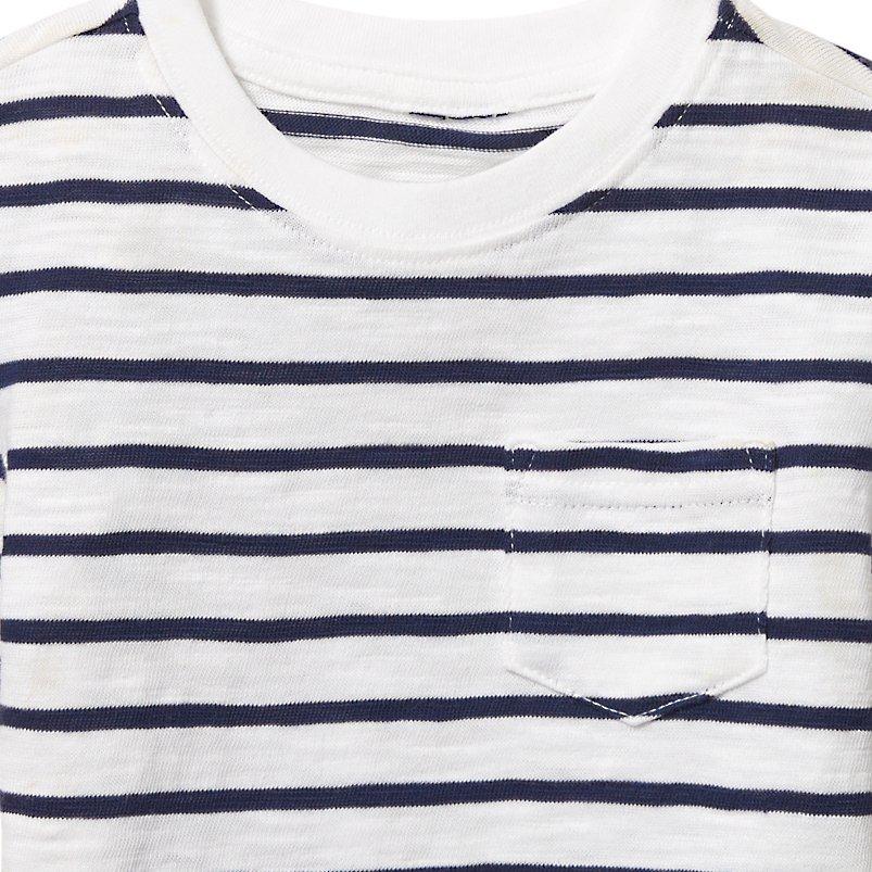 Striped Slub Pocket Tee image number 1