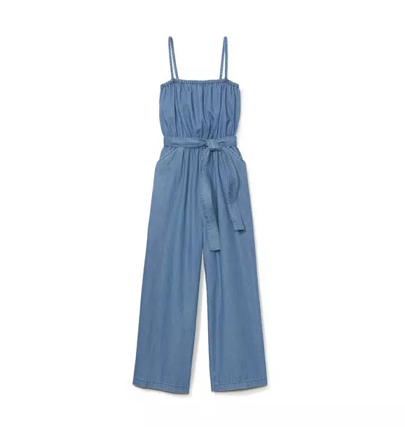 Chambray Belted Jumpsuit image number 0