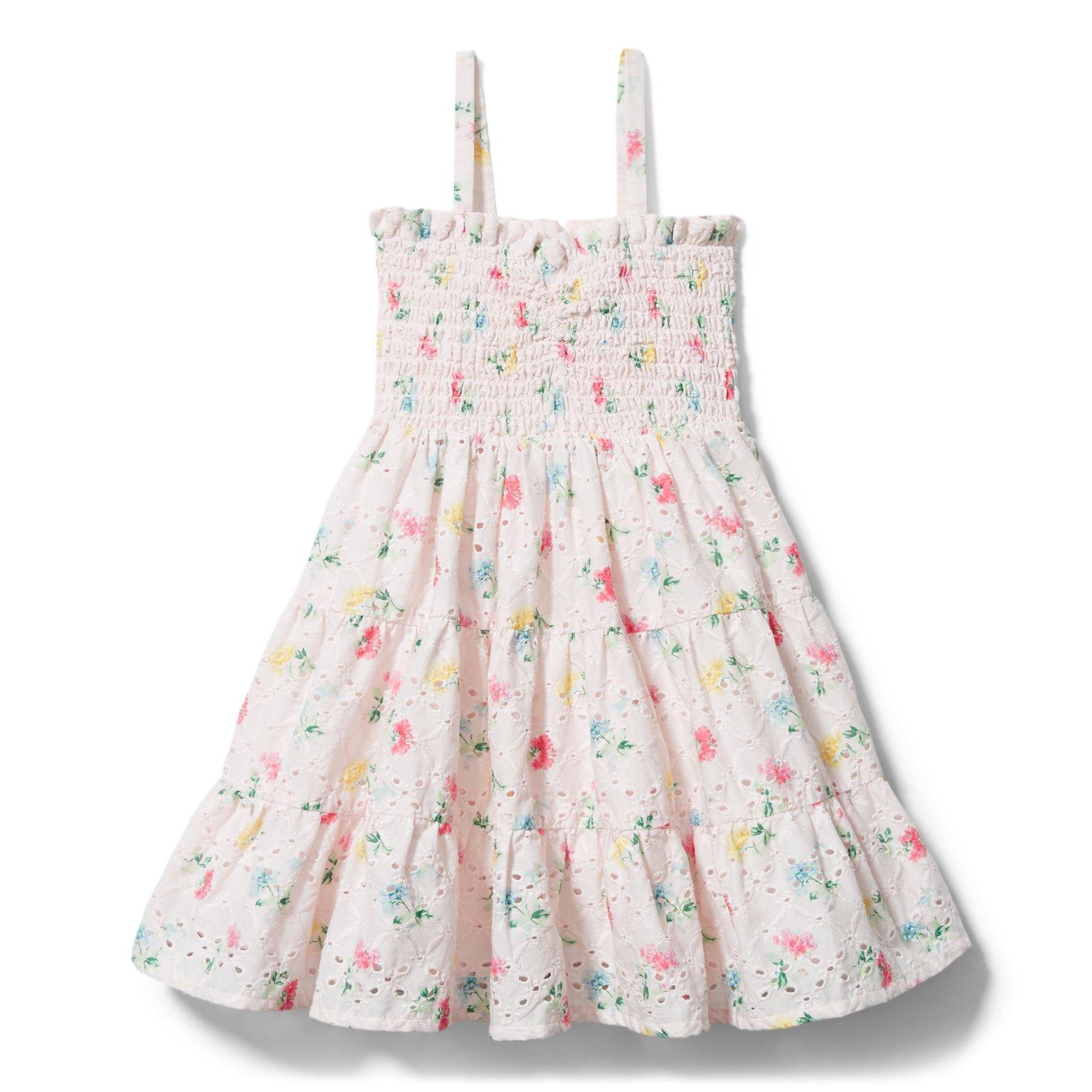 Floral Eyelet Tiered Dress image number 0