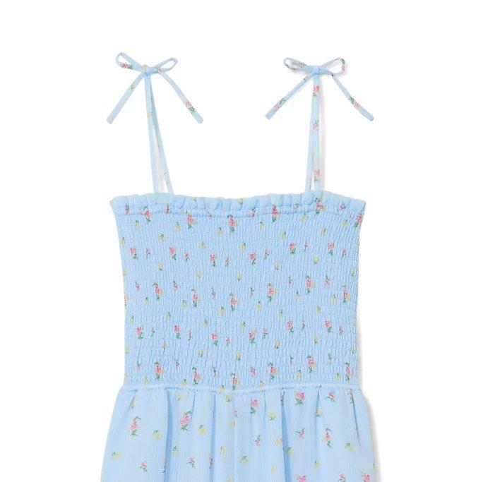 Floral Smocked Chiffon Jumpsuit image number 2