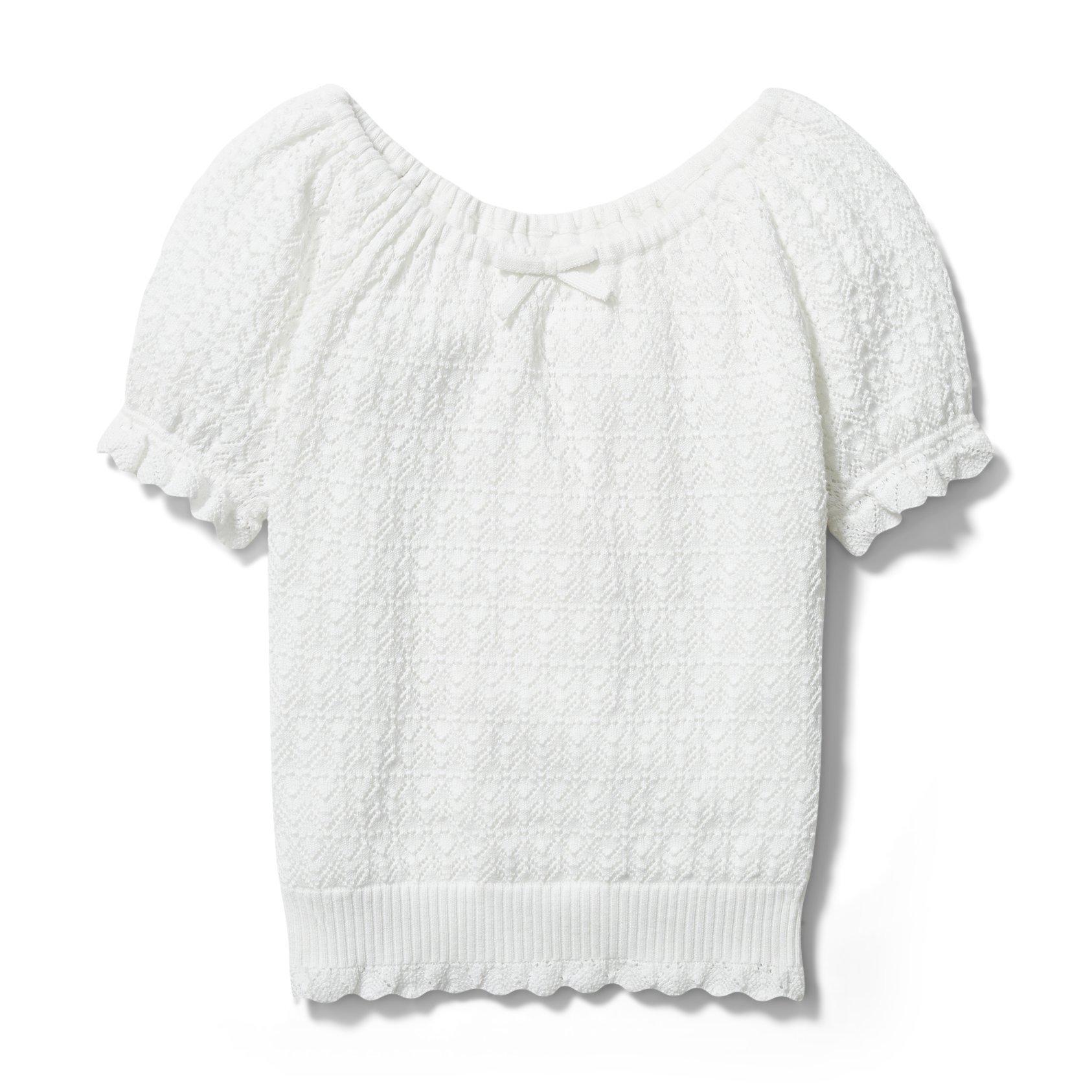 Pointelle Sweater Top